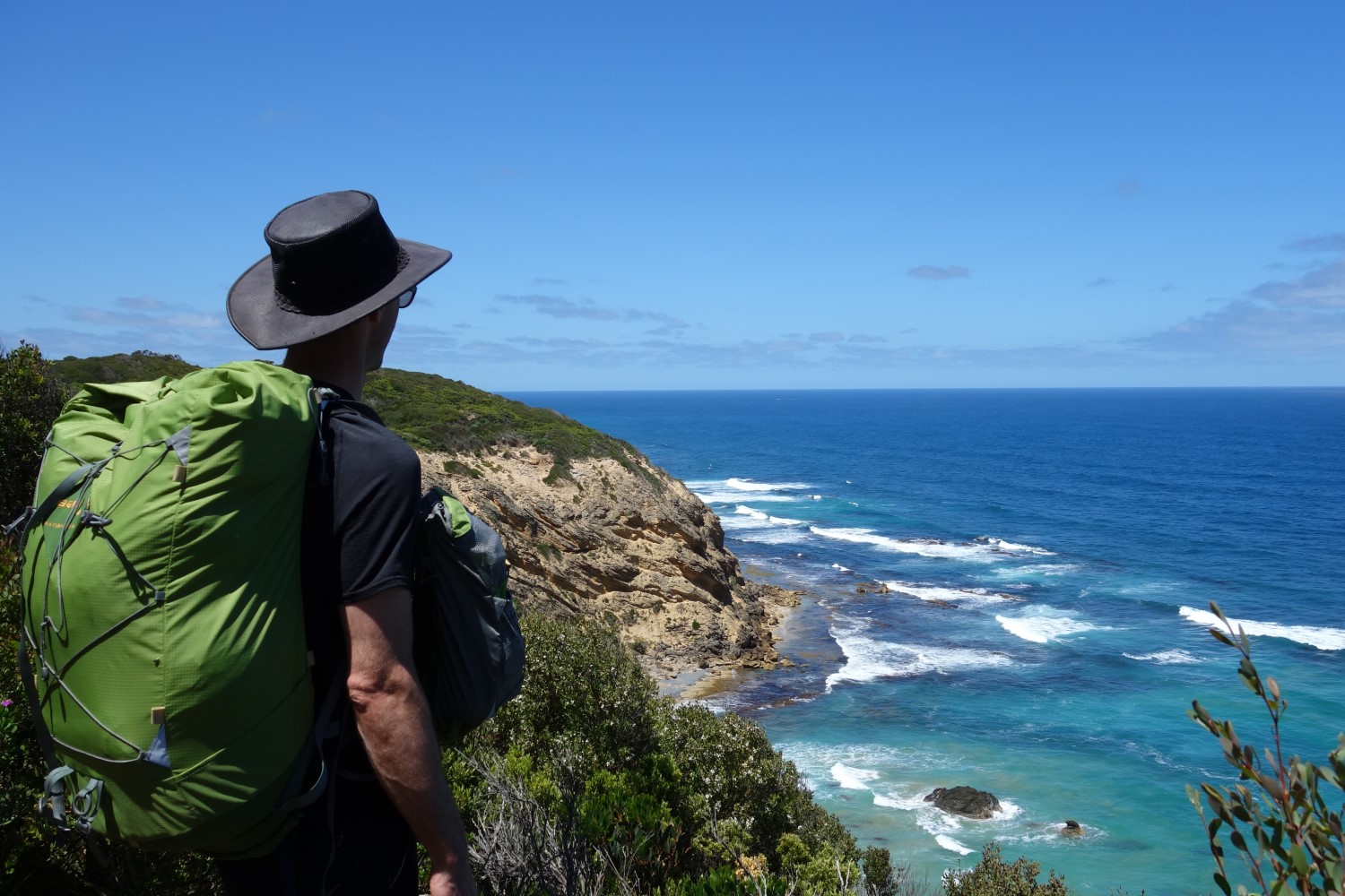 T-shirts are awesome for warm sunny days! Like the weather on this day hiking near Cape Otway, Australia.
