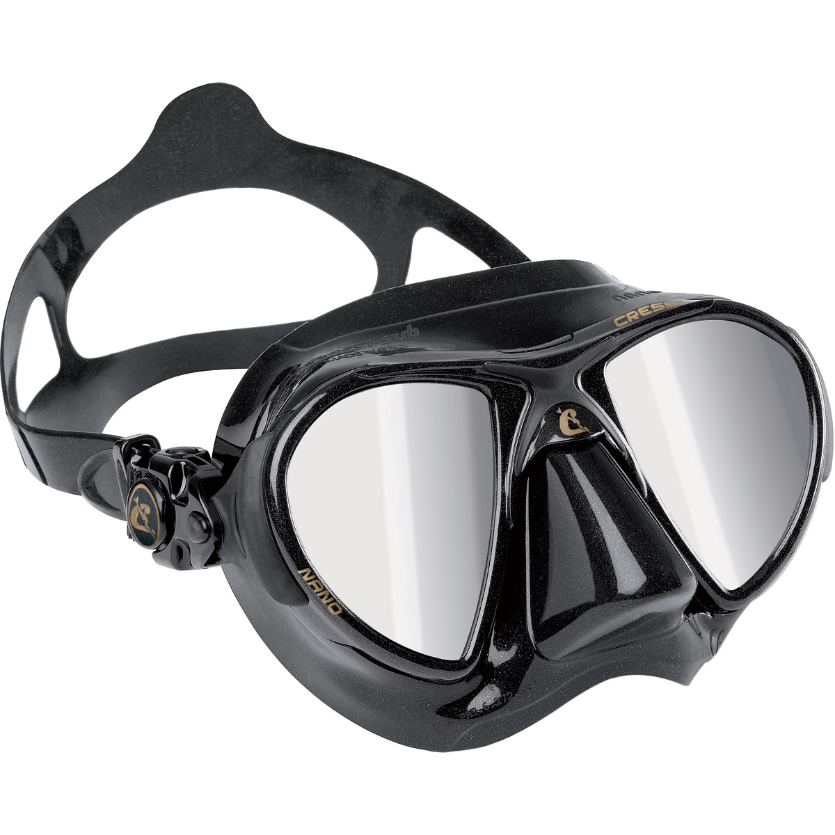 Adventure At Nature Yam Black Glass Free Dive Mask Scuba Diving & Spearfishing 
