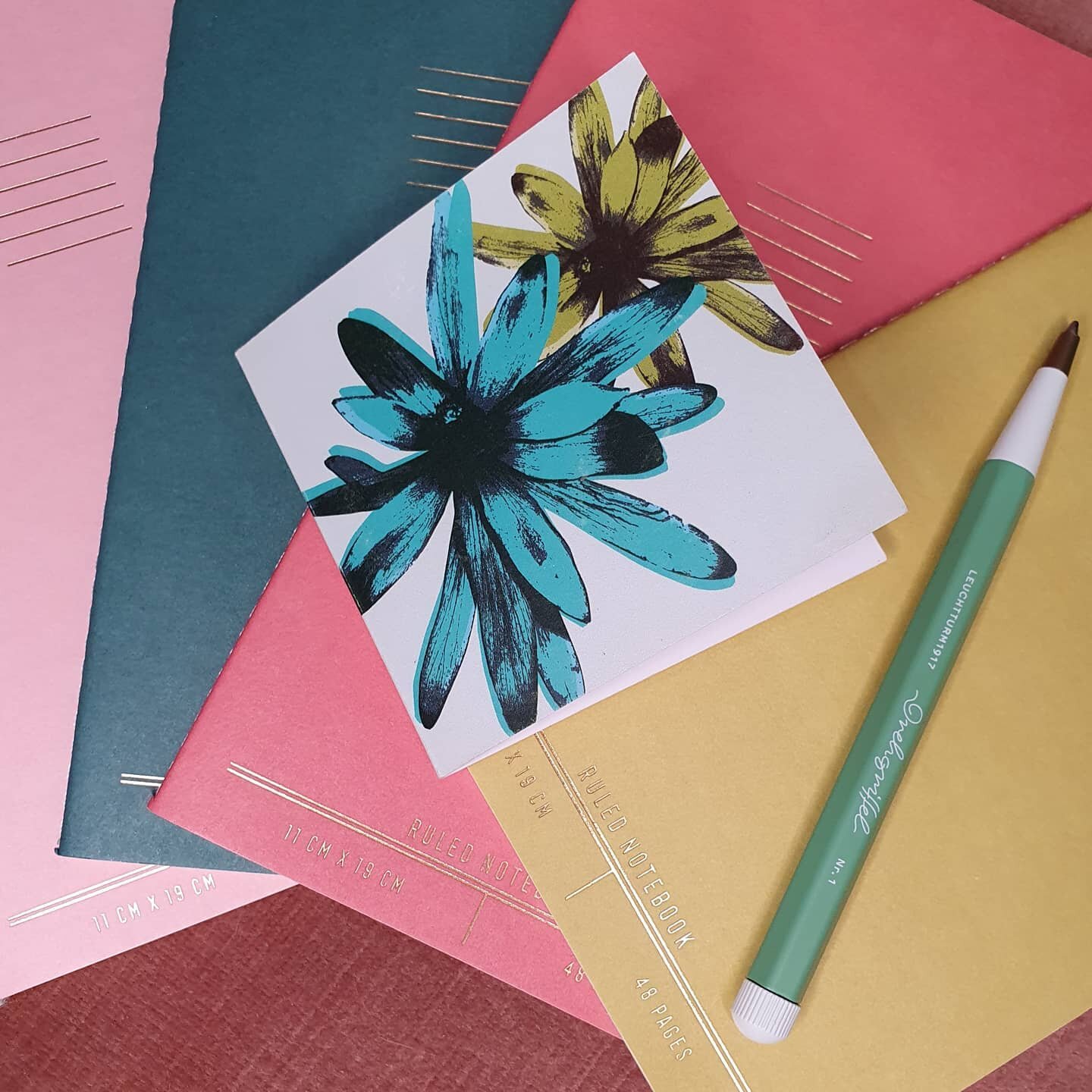 These are a few of my favourite things! All available at Paperpoint South Melbourne. Come grab one of my greeting &amp; gift cards ready for Mother's Day! Pictured &quot;Native Star&quot; small gift card!
.
.
.
.
.
#paperpointaustralia #leuchtturm191