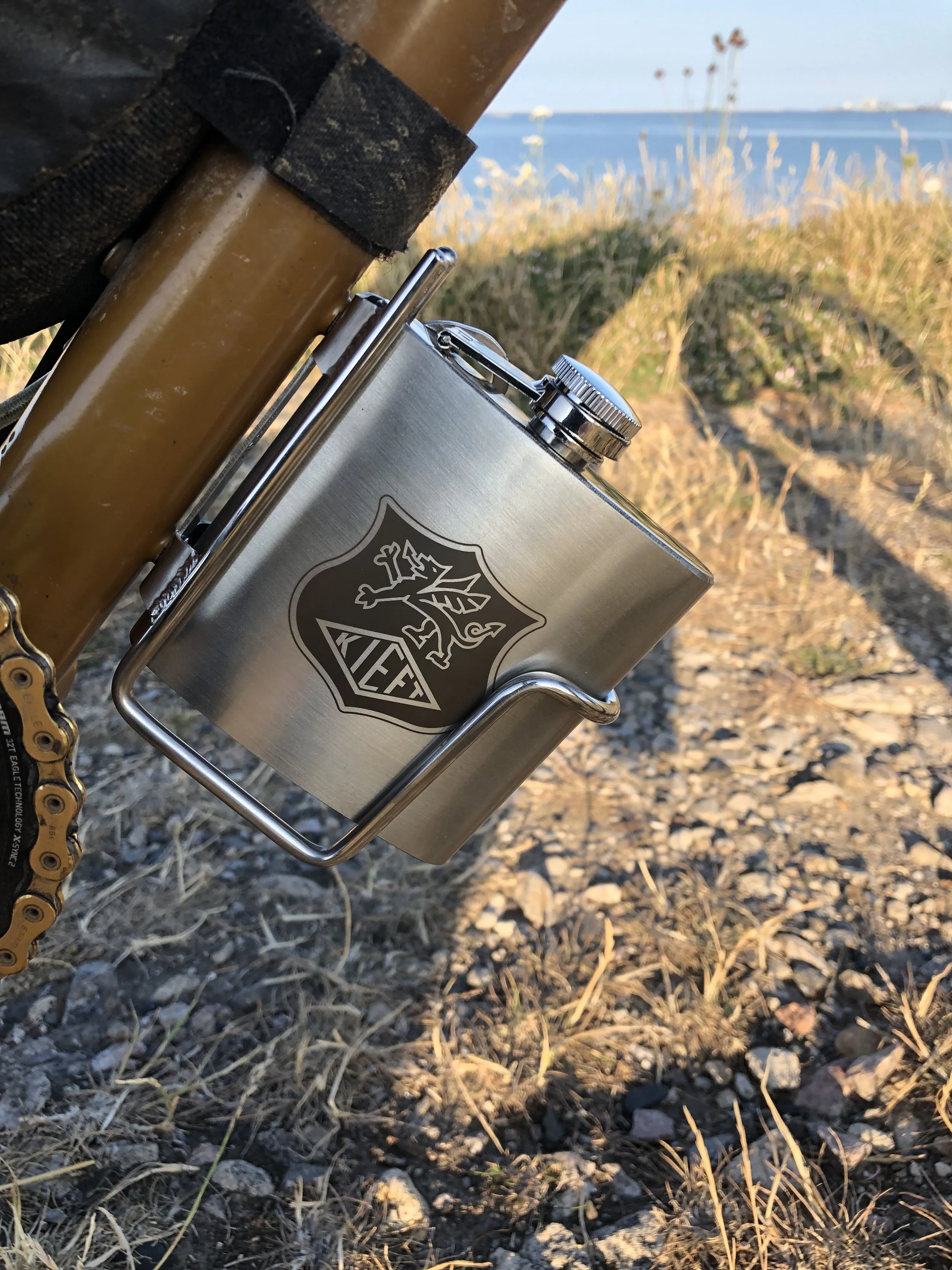 hip flask bike cage