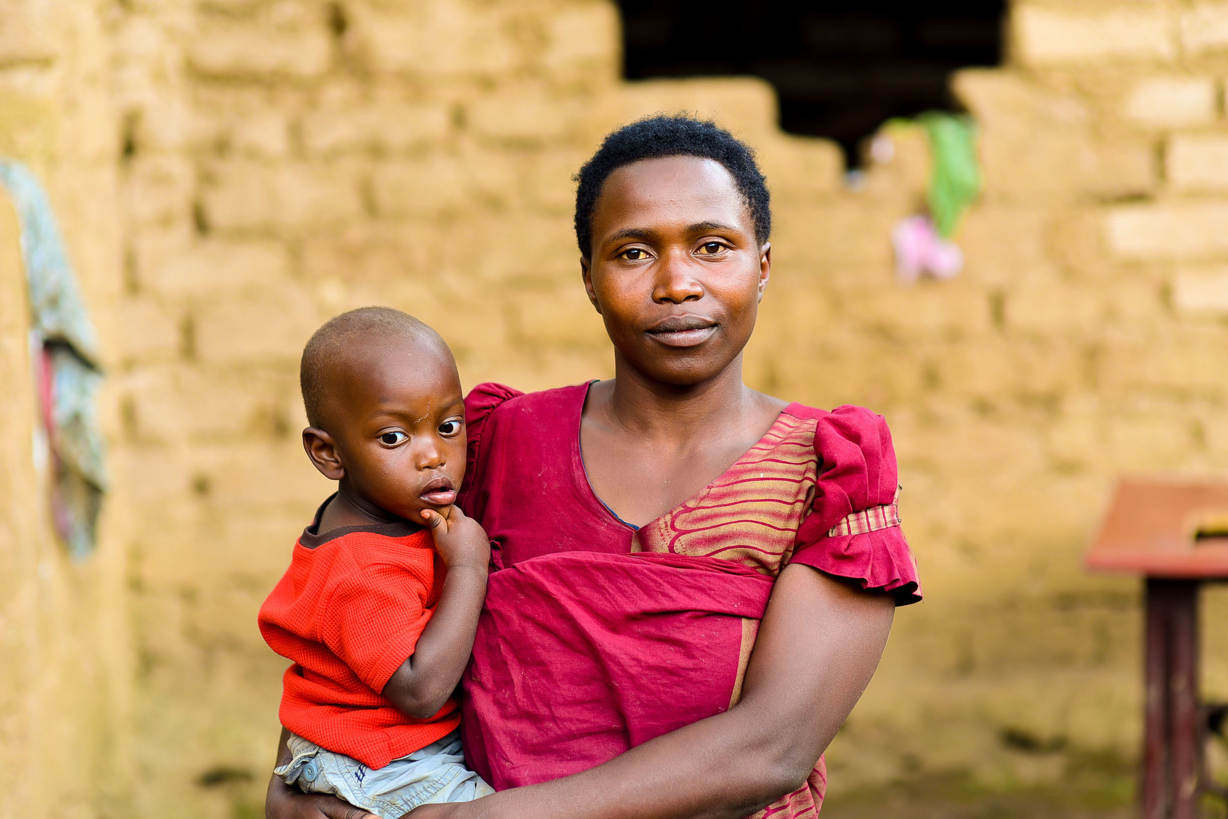 Neayisonga Angelique graduated from Busogo Health Center one year ago. Her son Irakoze Diamour is on a positive health trajectory.