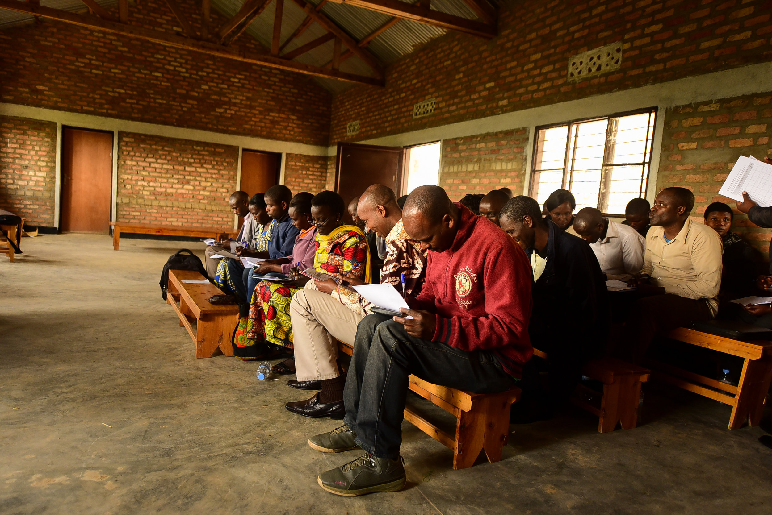 Trained teachers and headmasters at EP Mugombwa Primary School.
