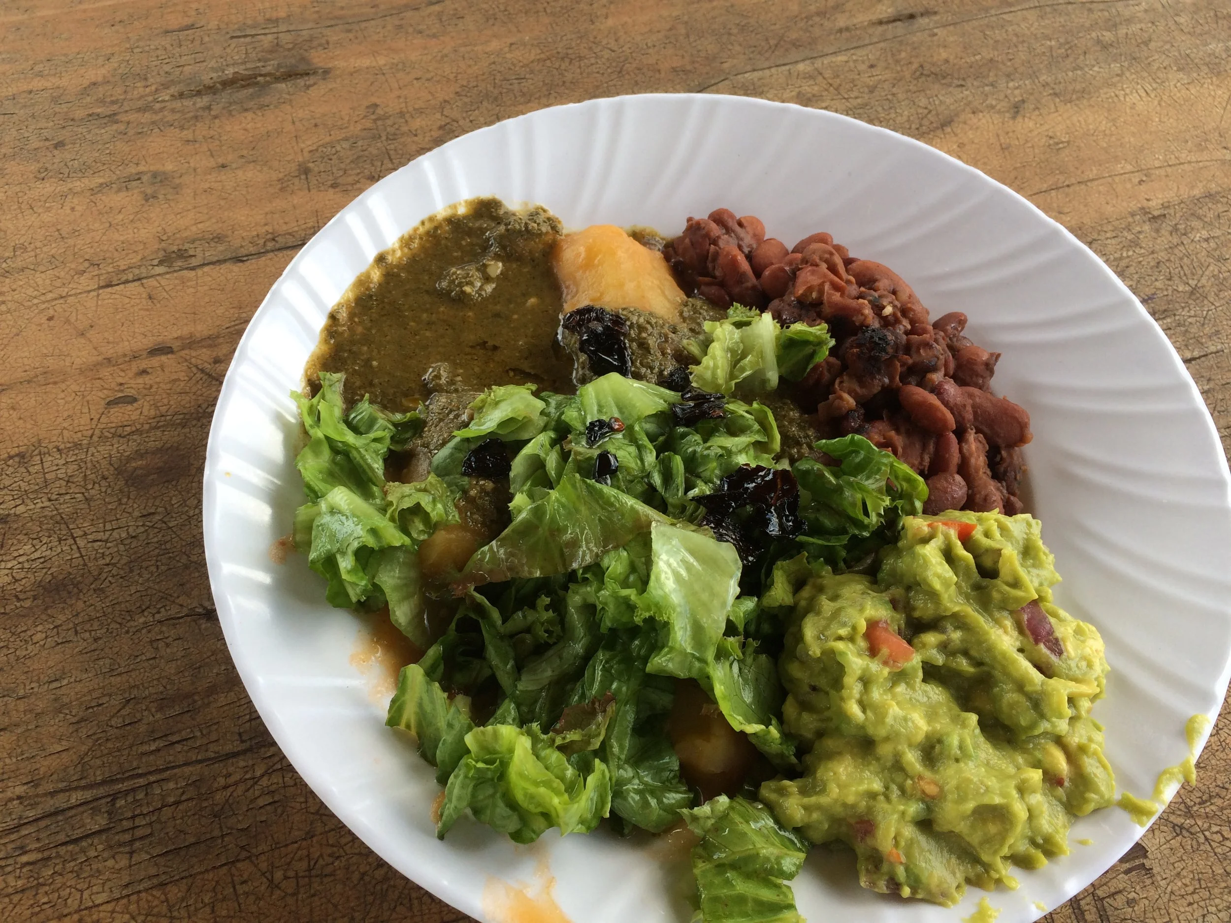 Typical farm lunch.
