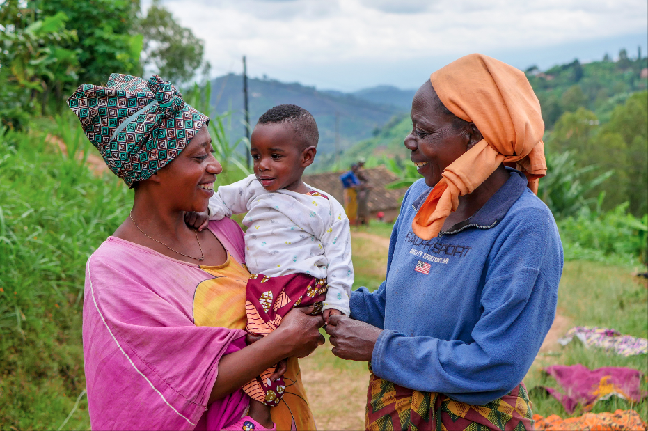 Marie Jeanne lives with her mother, who also helps look after her young daughter.