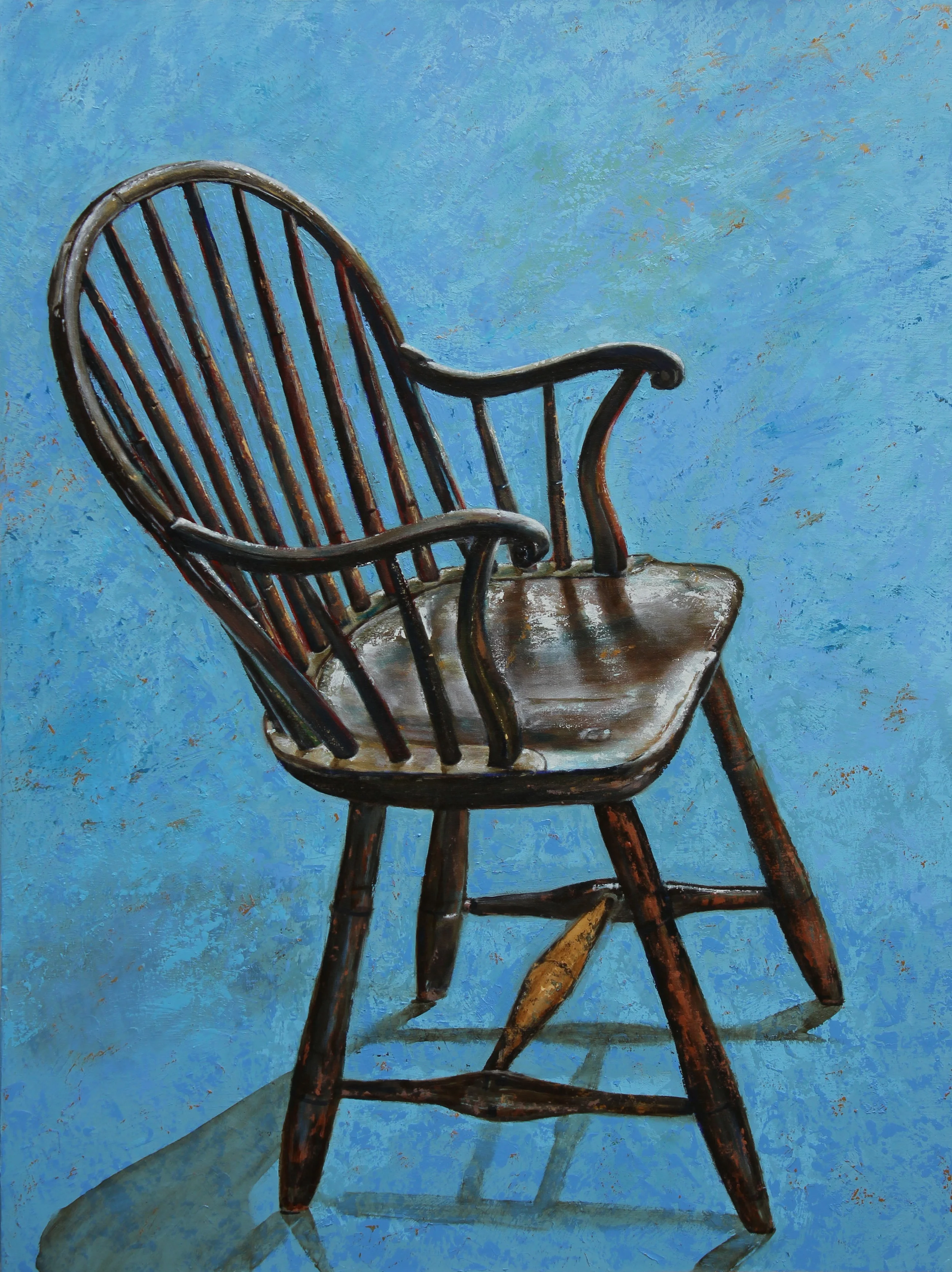 Benjamin in Blue 24" x 36", oil on canvas