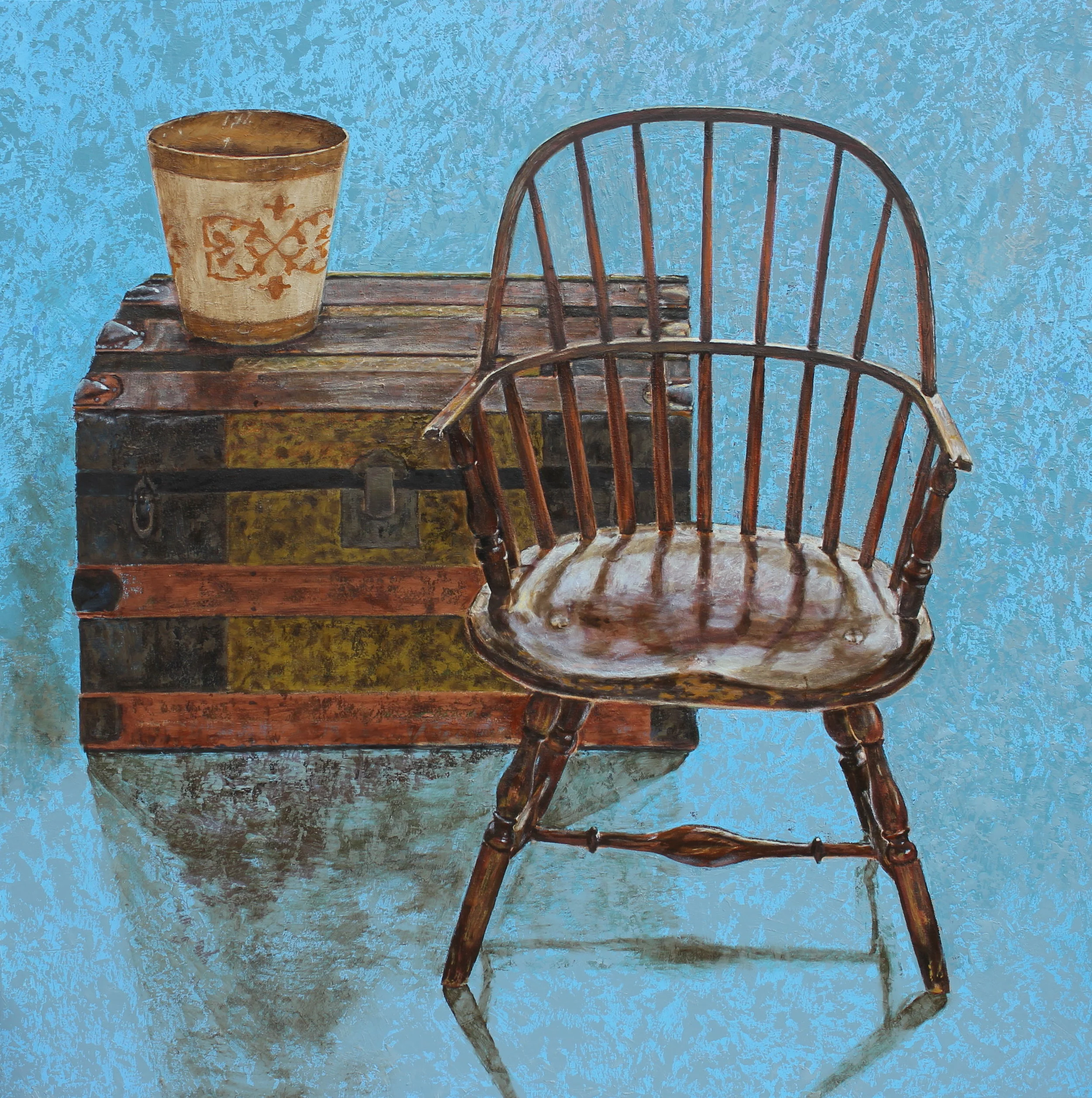 Dorothy's Chair 48" x 48", oil on canvas