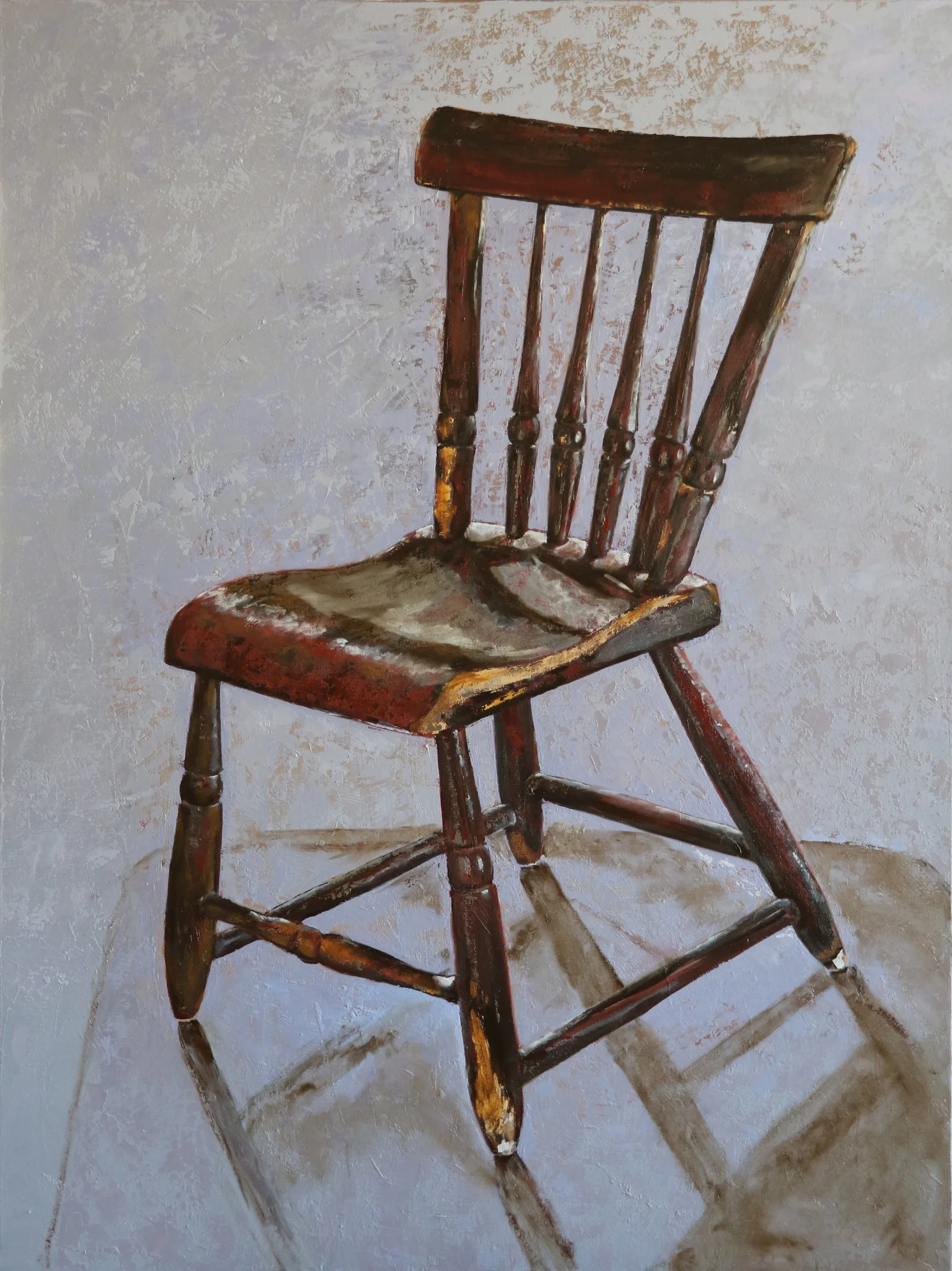 Handcrafted by Isaac 30" x 40", oil on canvas