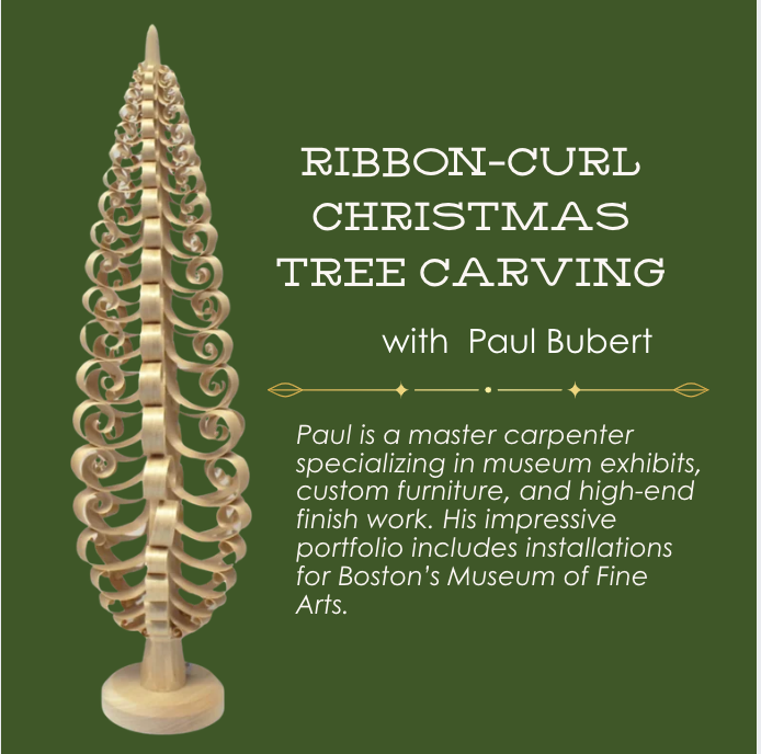 Ribbon-Curl Christmas Tree Carving