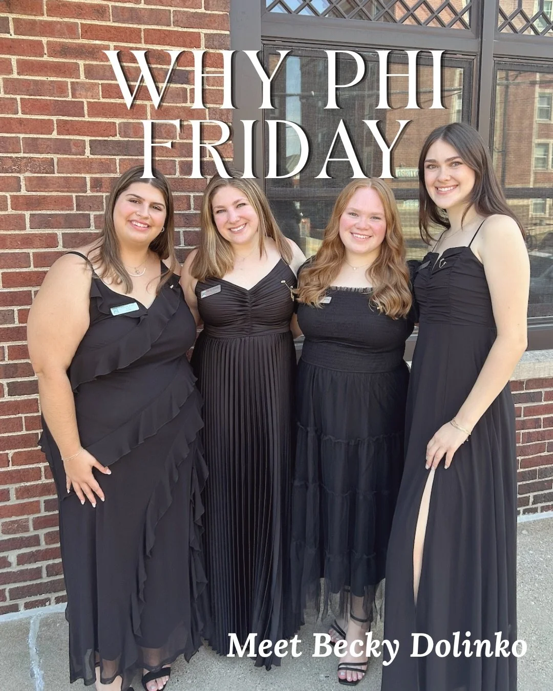 🌟Why Phi Friday🌟

This week, we&rsquo;re proud to feature Becky Dolinko, Class of 2016!

Becky was drawn to AEPhi as a way to find connection and community on a large campus, inspired by her mom&rsquo;s own sorority experience.
From the moment she 