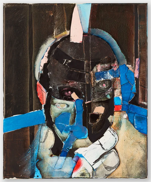 Magnus Plessen Untitled (21) (2016) Oil and charcoal on canvas 61 x 50 x 2 cm 