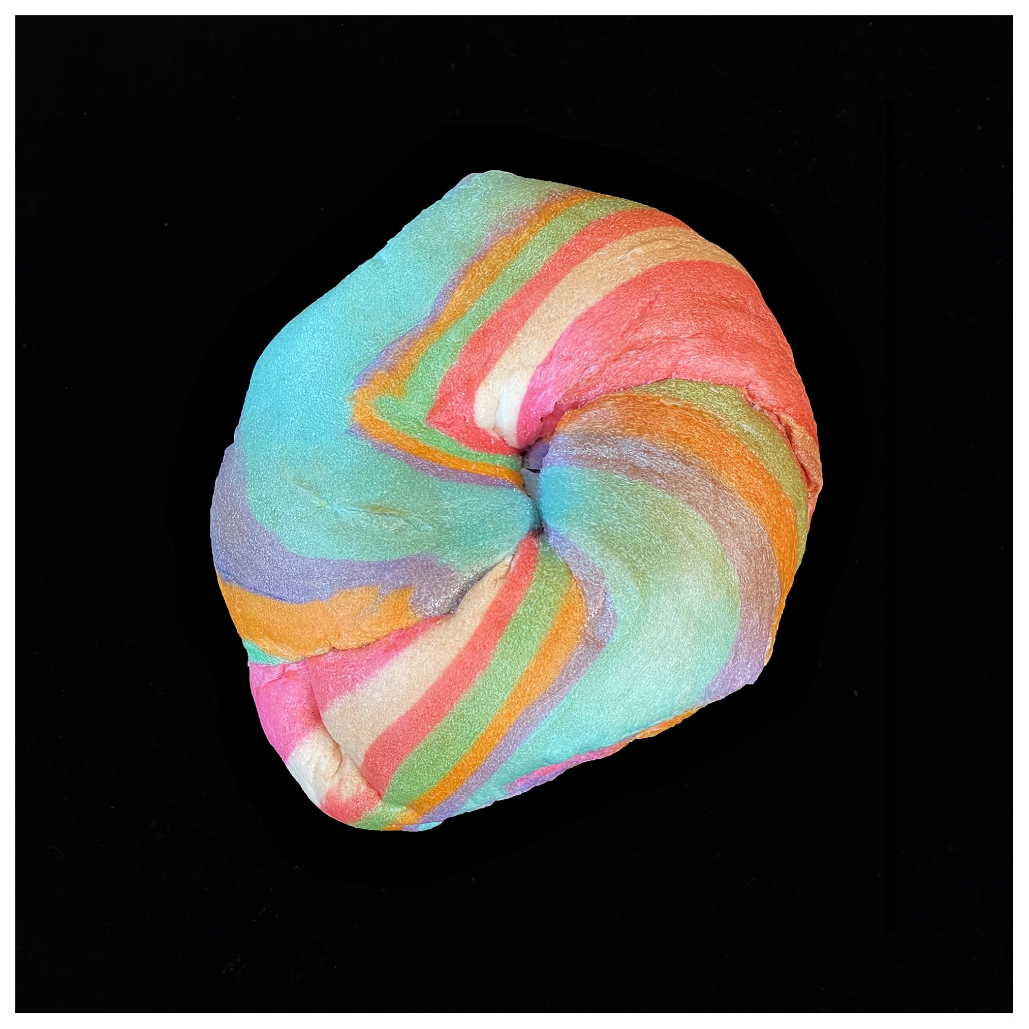 Deanne Sokolin - "Rainbow Bagel 2," 2023. $500