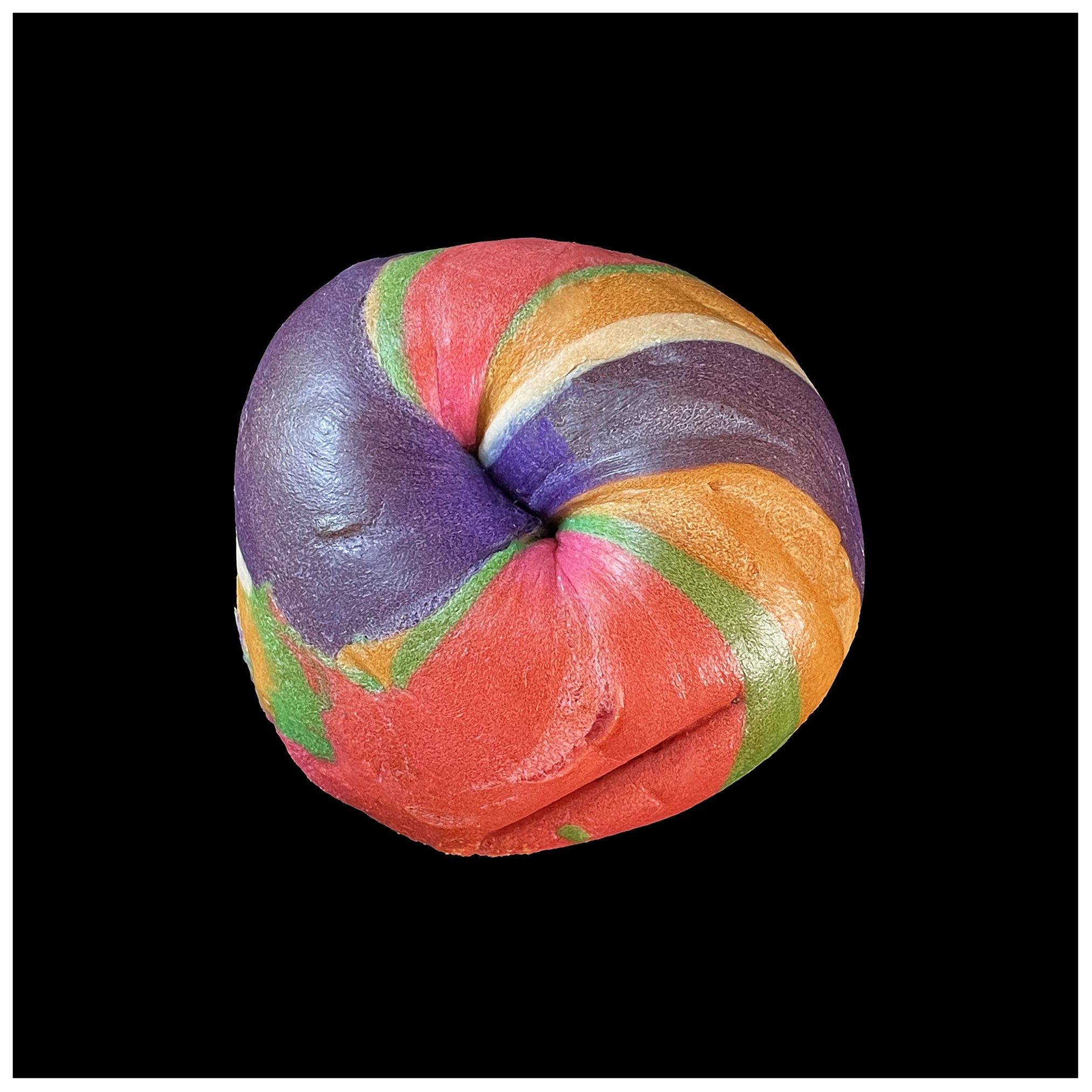 Deanne Sokolin - "Rainbow Bagel 3," 2023. $500