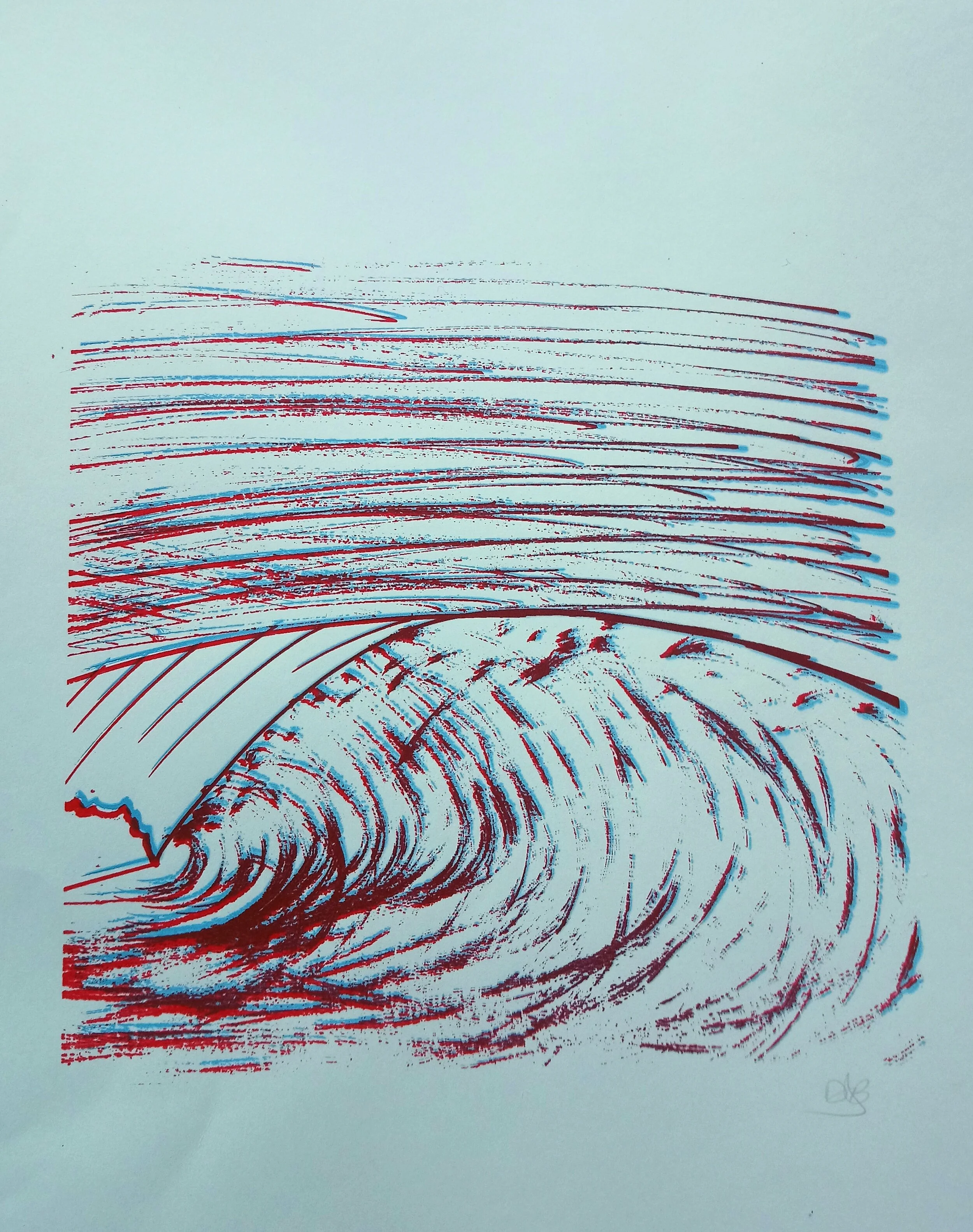 The Wave : Red and Blue