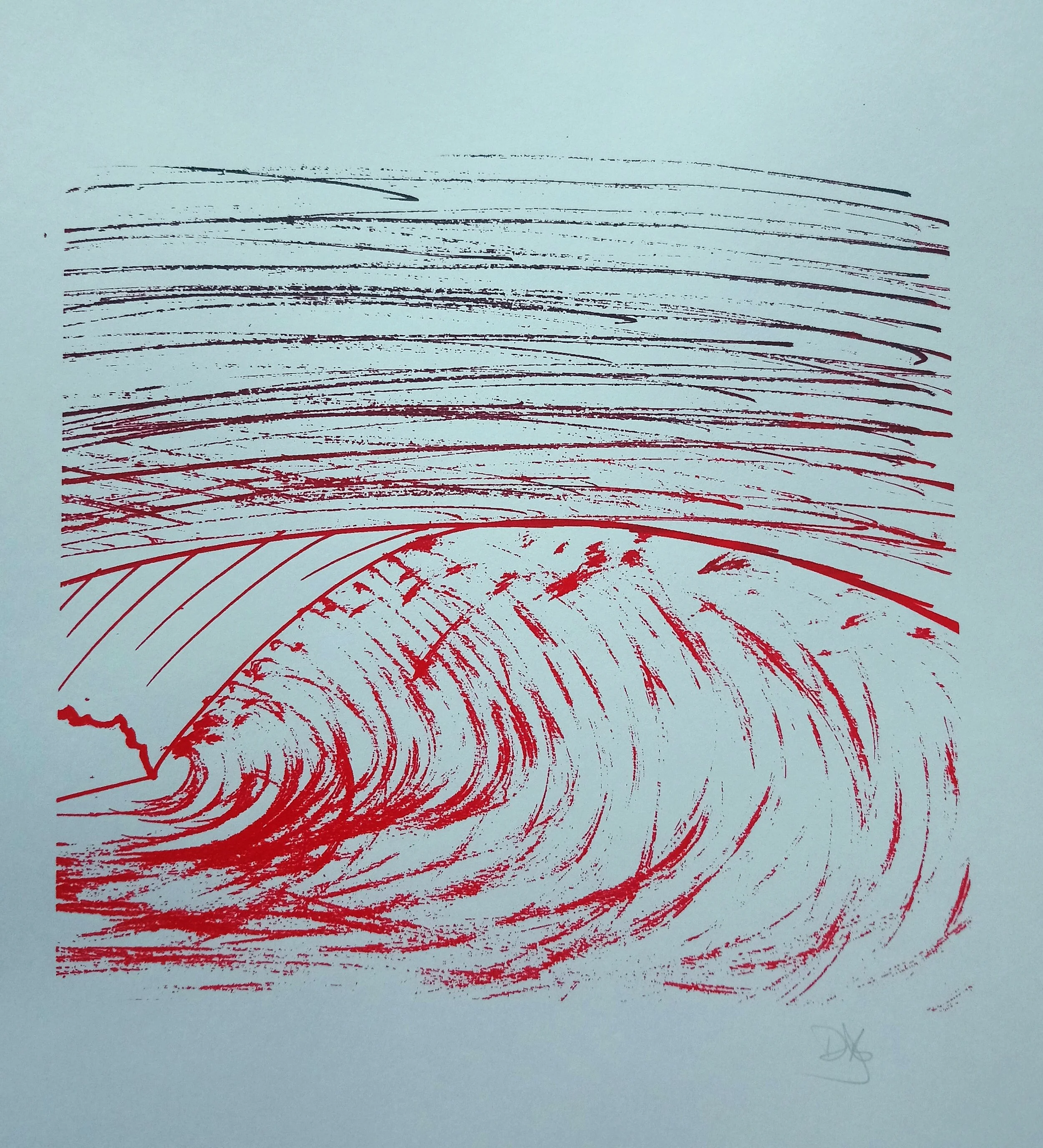 The Wave : Red and Blue Fade