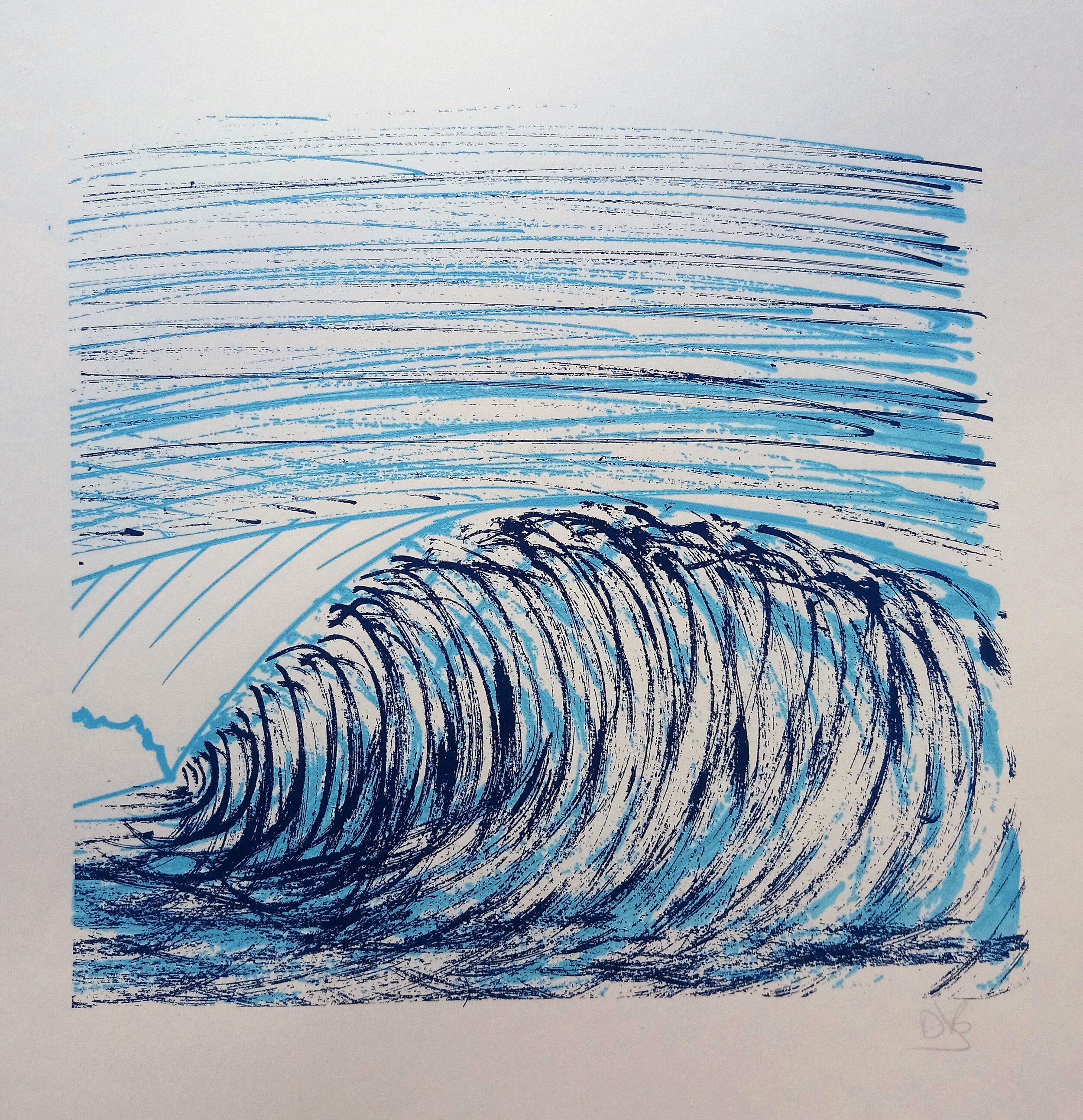 The Wave : Light Blue and Blue