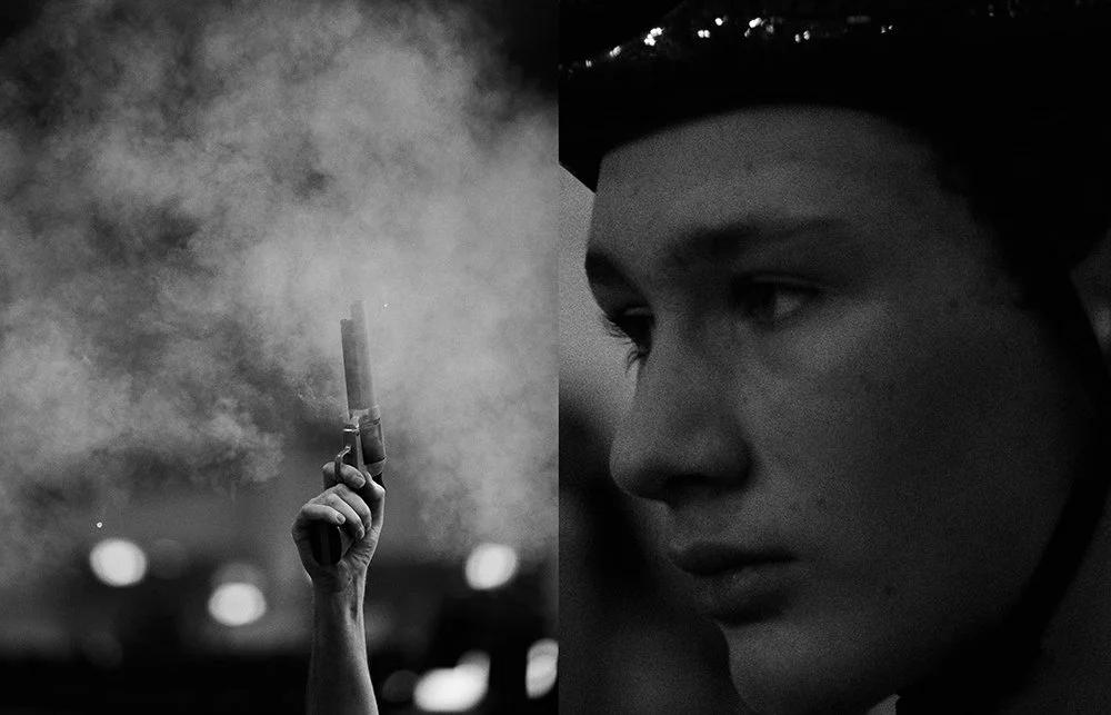 Lloyds banking and British cycling's National Track series at Manchester Velodrome. A competitor warms up ahead of their race.  Robert Binder | Photographer. Robert is a Manchester based fashion, sportswear and lifestyle photographer with over 10 yea
