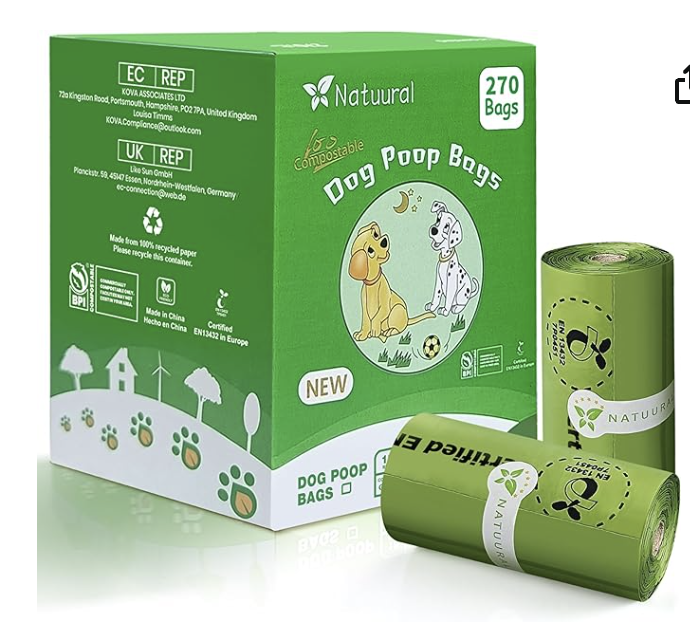 Natuural Biodegradable Dog Poop Bags