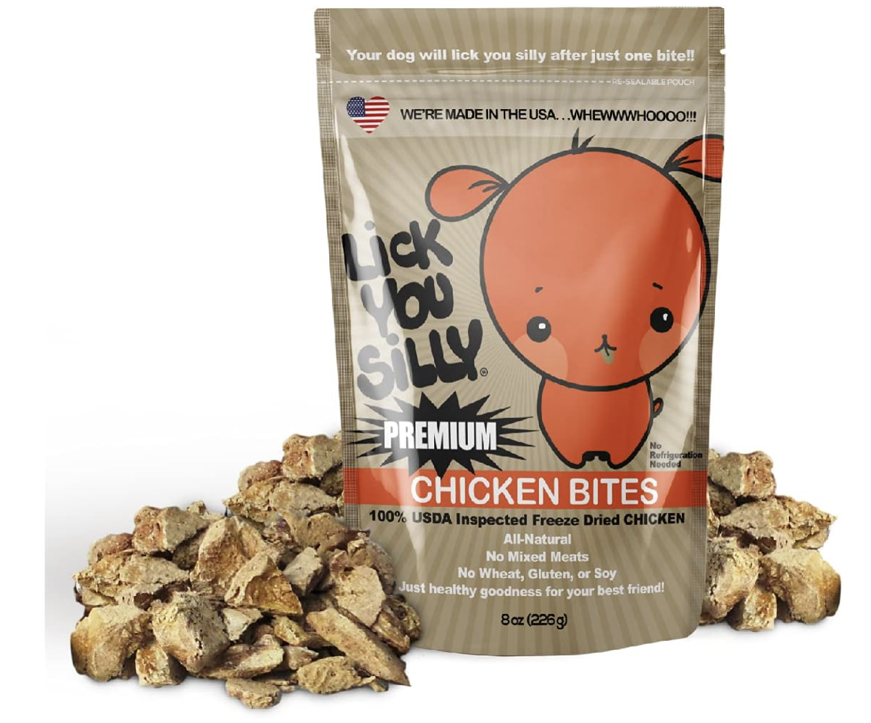 Lick You Silly: Grain-Free, All-Natural Chicken Liver Dog Treats 