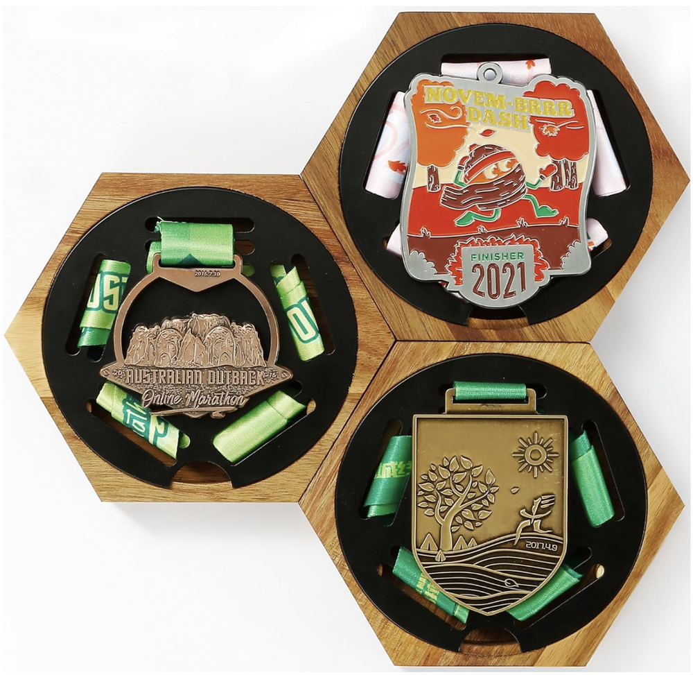 Honeycomb Medal Hanger Display