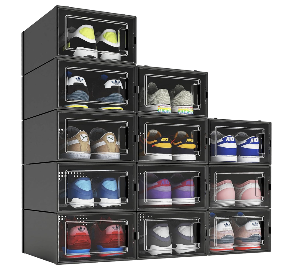 12 Pack Shoe Organizer Boxes