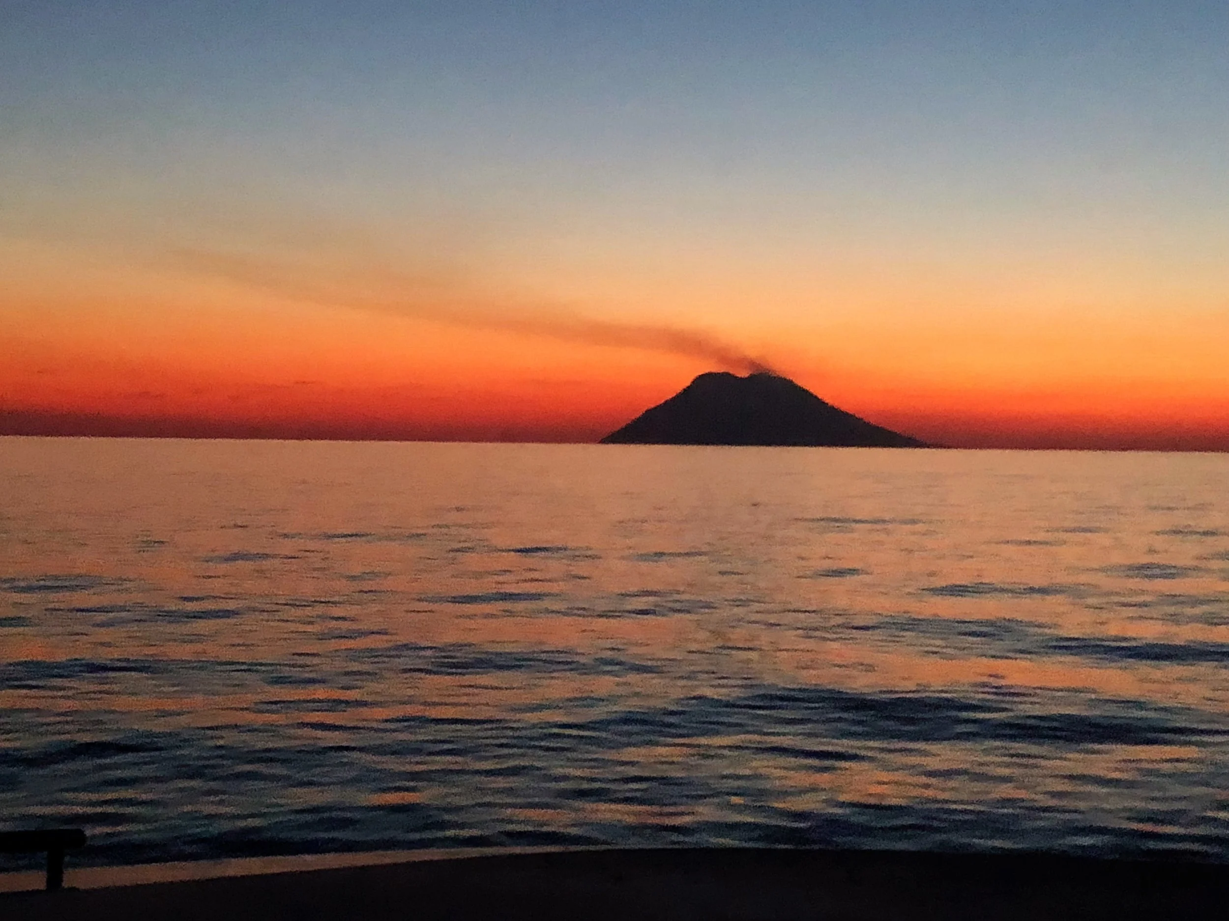 Sunset at Stromboli