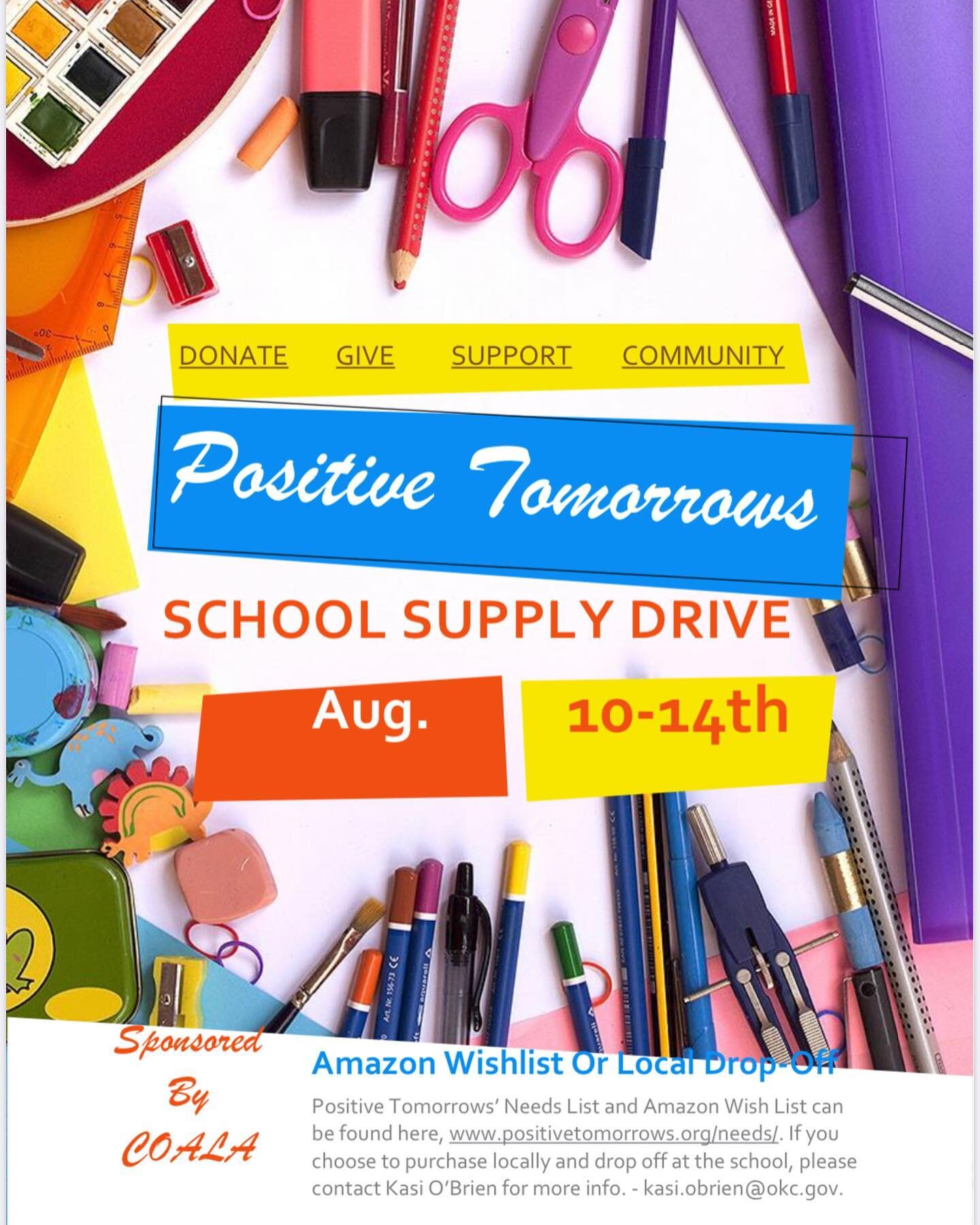 Let&rsquo;s get these kiddos and their families off to a great start this school year by helping them cross things off their needs list‼️
Shipping directly to the school is the easiest way, but not the only way😃 *see flyer for details.