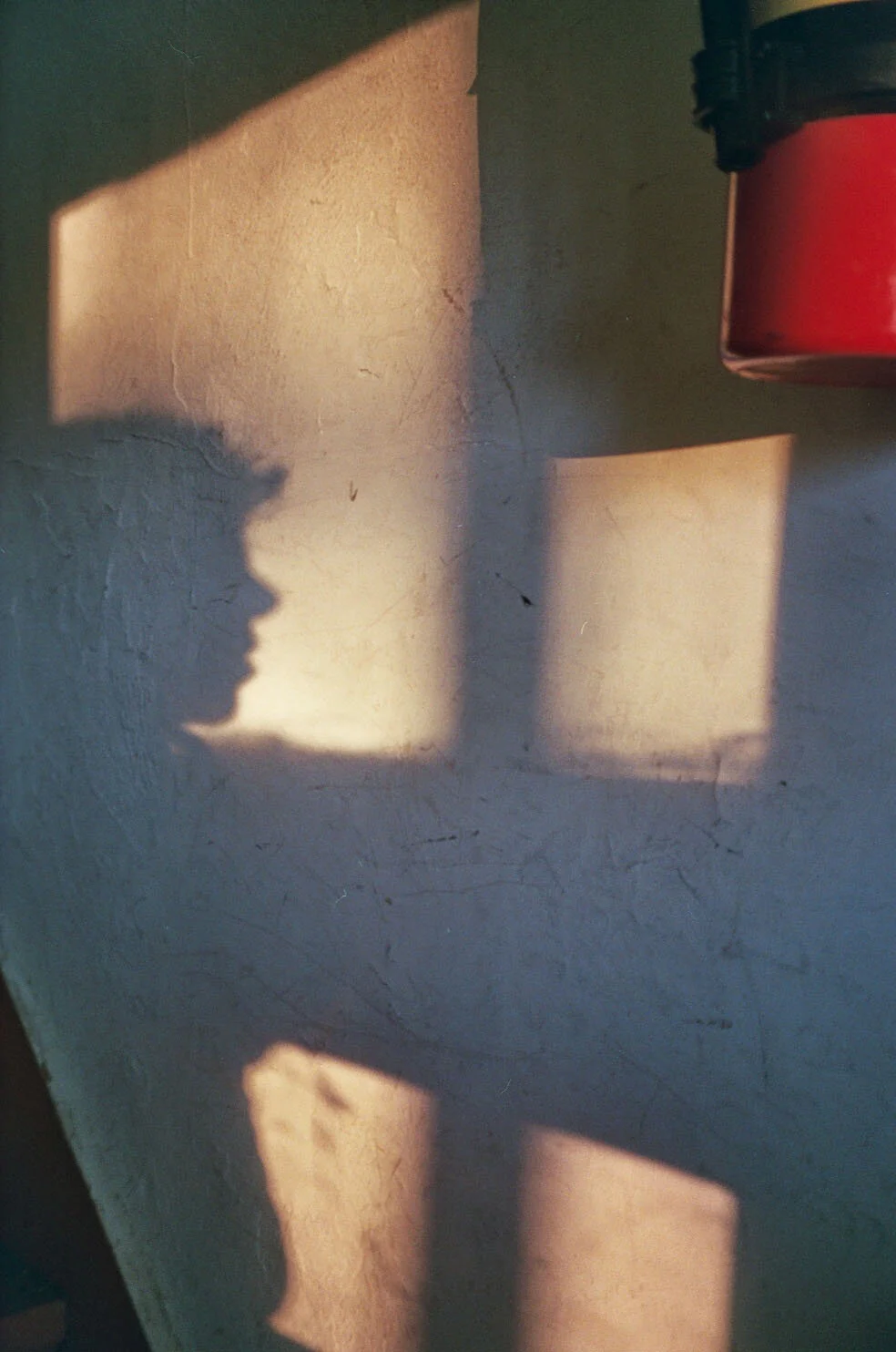 self portrait in the staircase, dayton, nov 2018