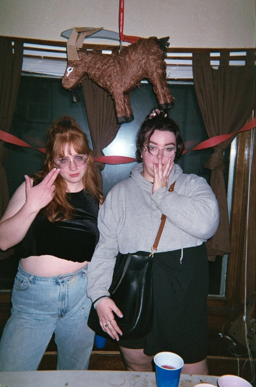 evie & olivia at the aries party, april 2019