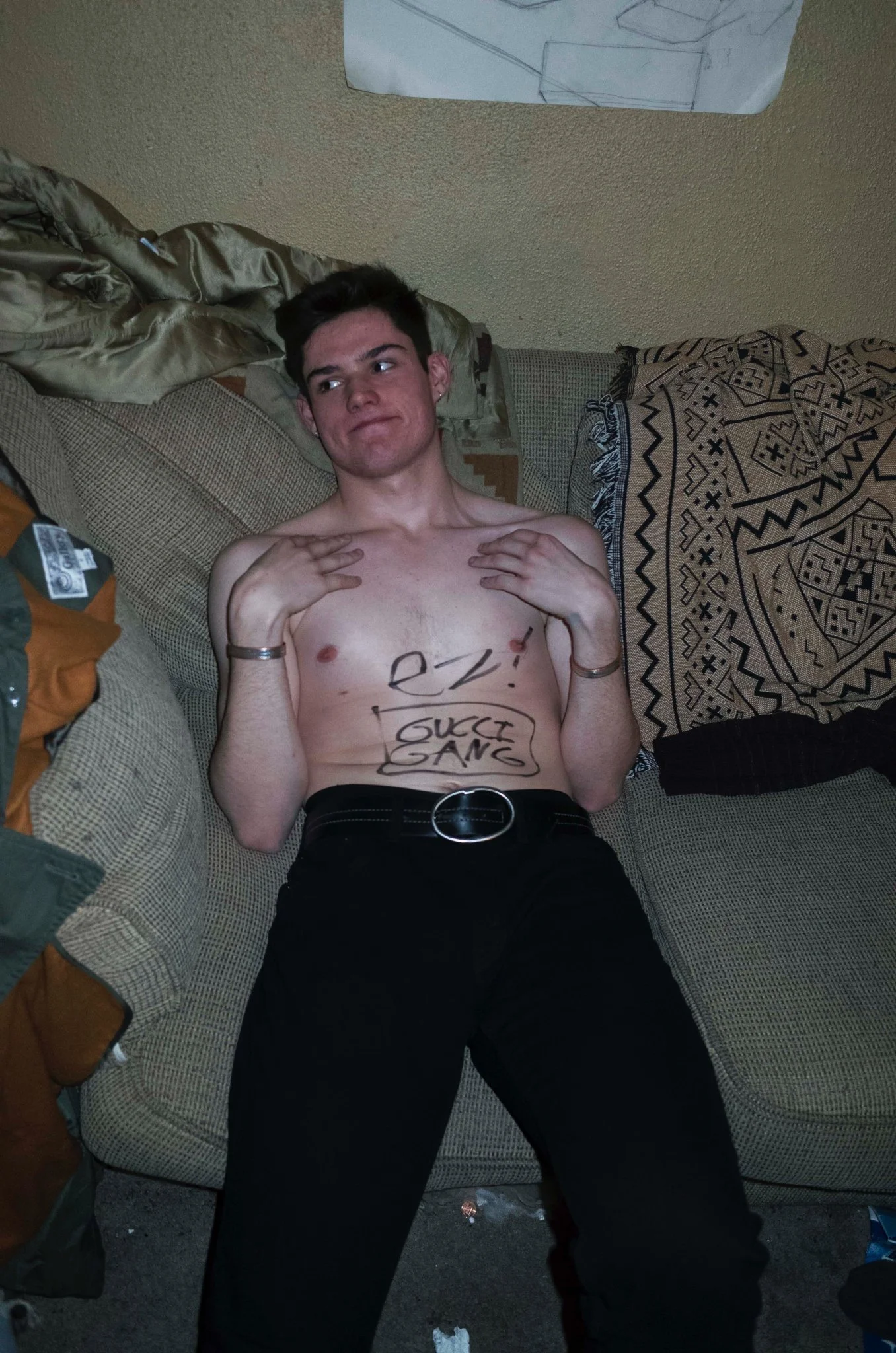 owen at the shirtless christmas party, dec 2017