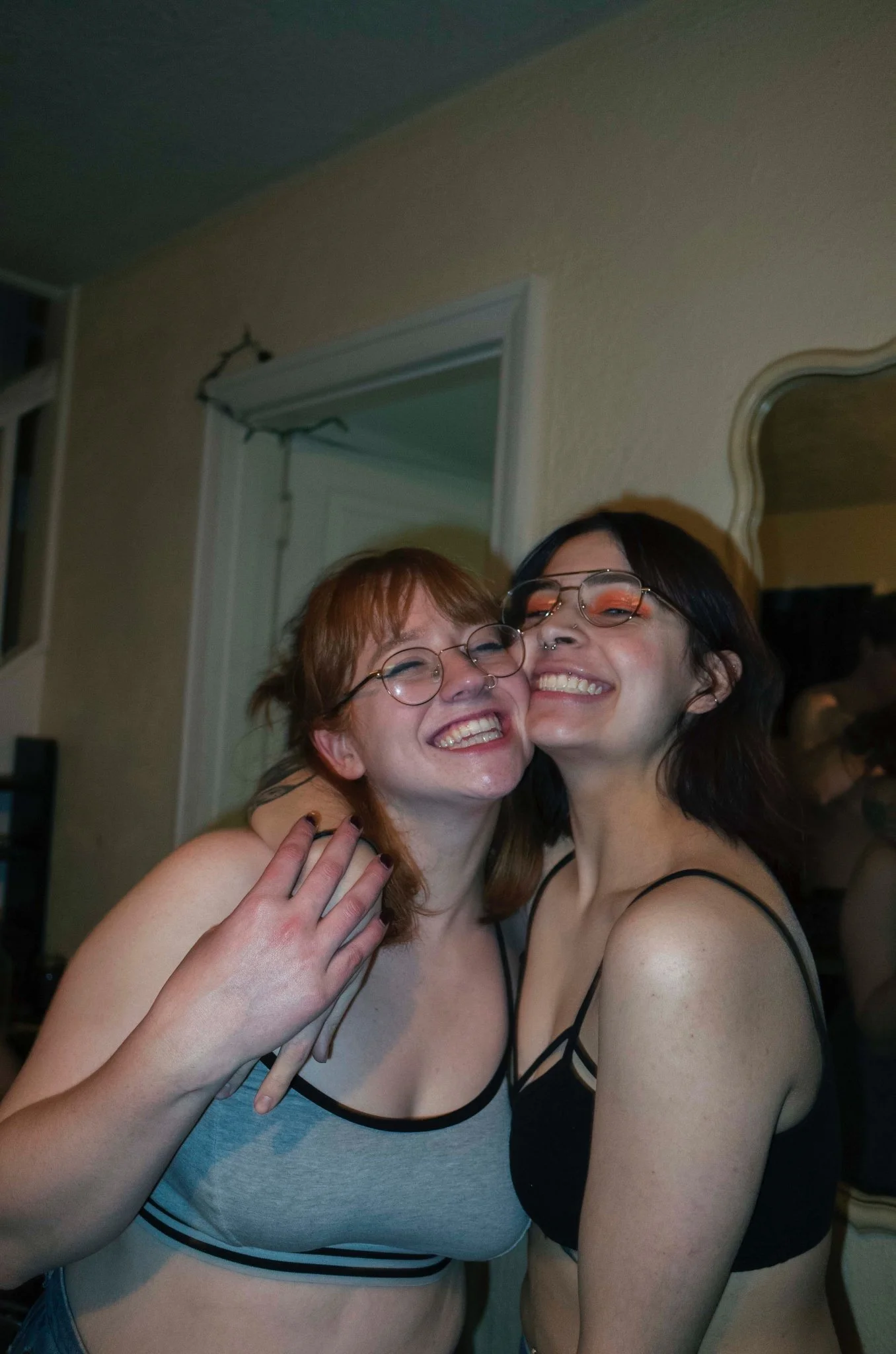 evie & syd at the shirtless christmas party, dec 2017