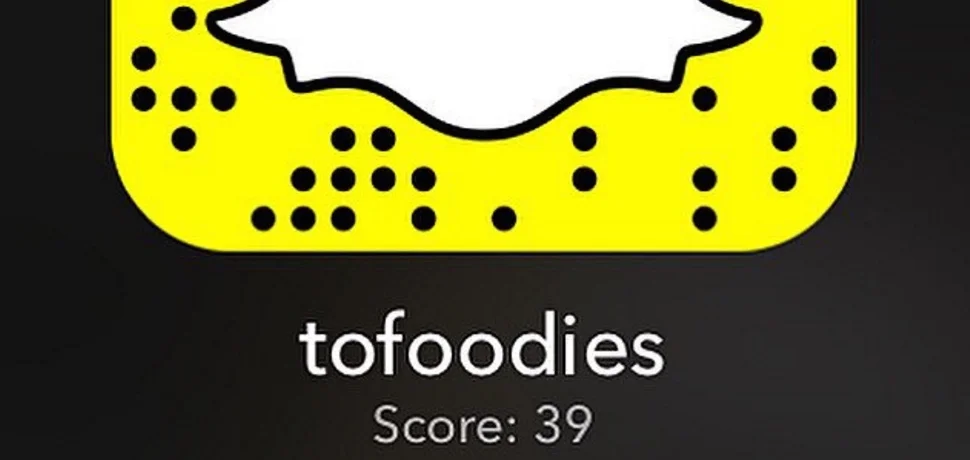 ToFoodies is on Snapchat!