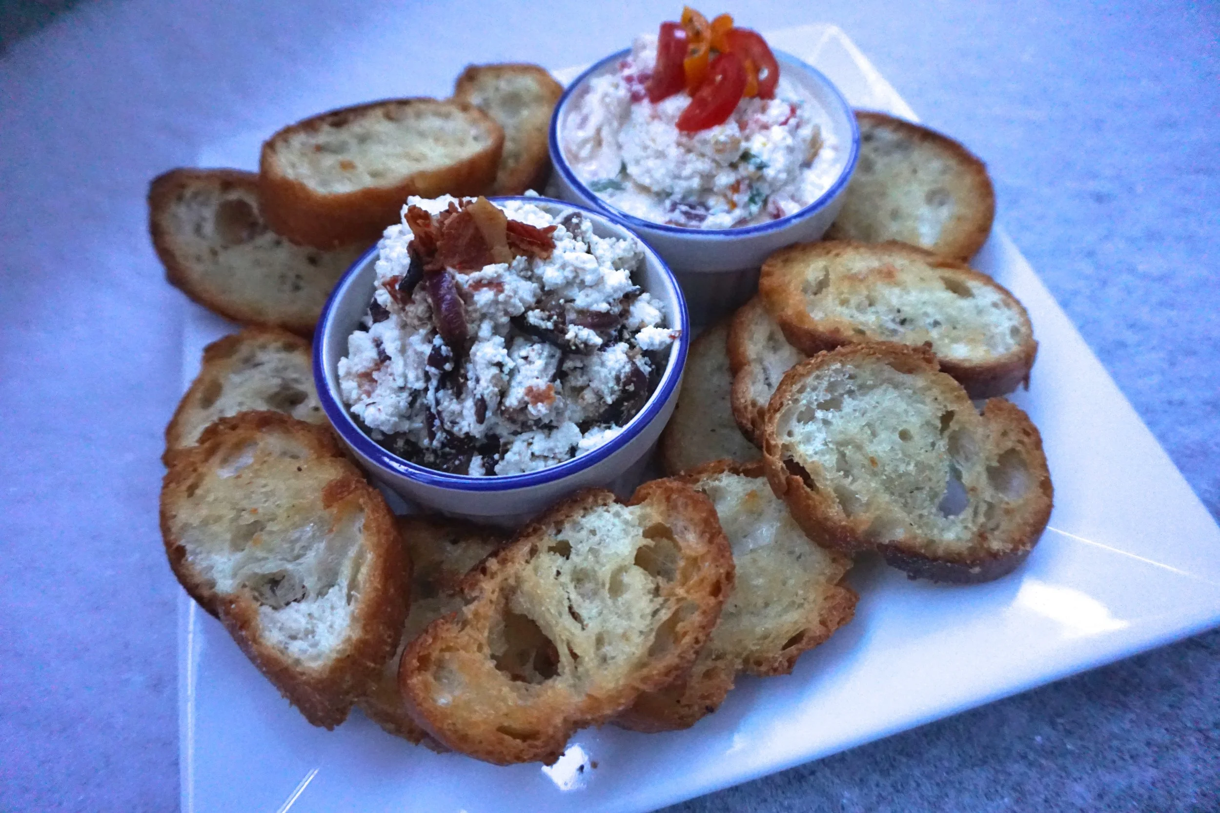 Recipe: Ricotta Dip Two Ways with Ace Bakery Crostini