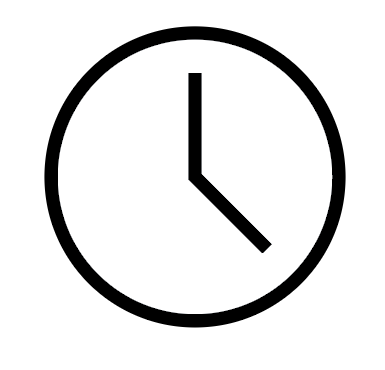 Clock vector for estimating amount of time or turnaround time for laser cutting