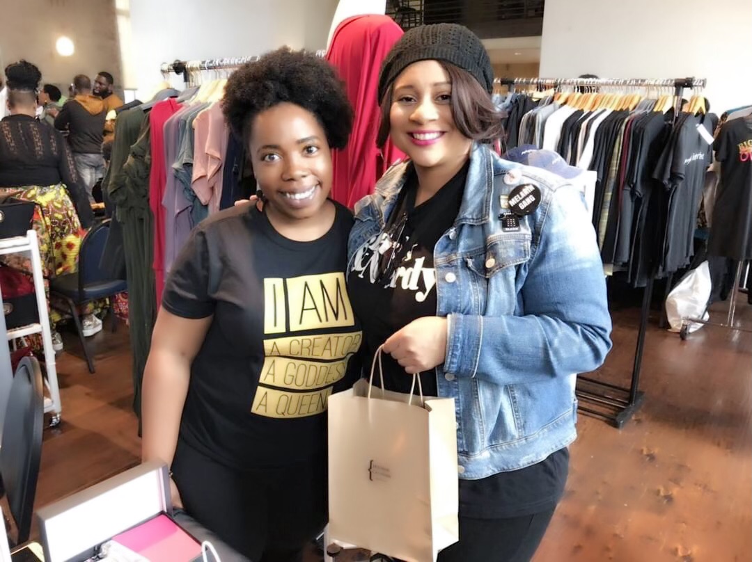 Mikole Montgomery of Mik Mont Creations - Routines Blog Post - Two ladies holding a shopping bag
