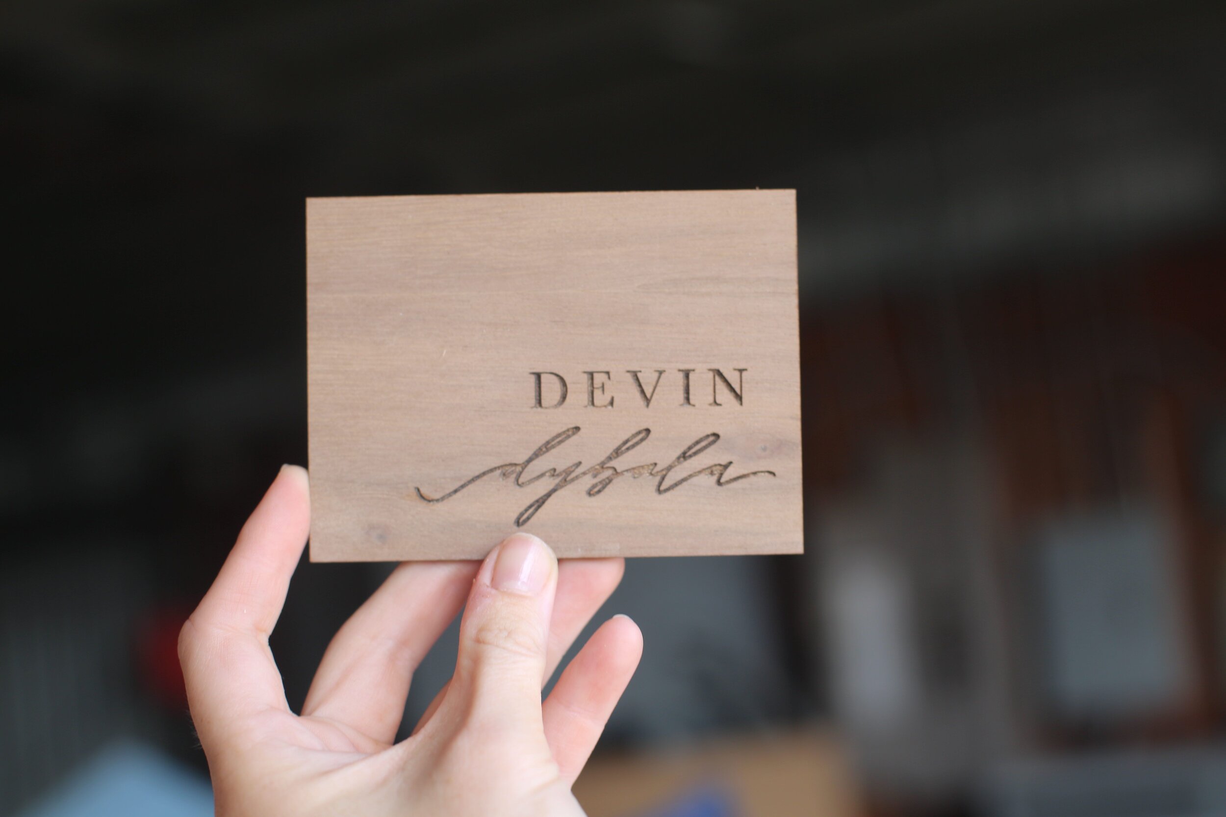 Handlettered Calligraphy Placecard with name for Escort Card