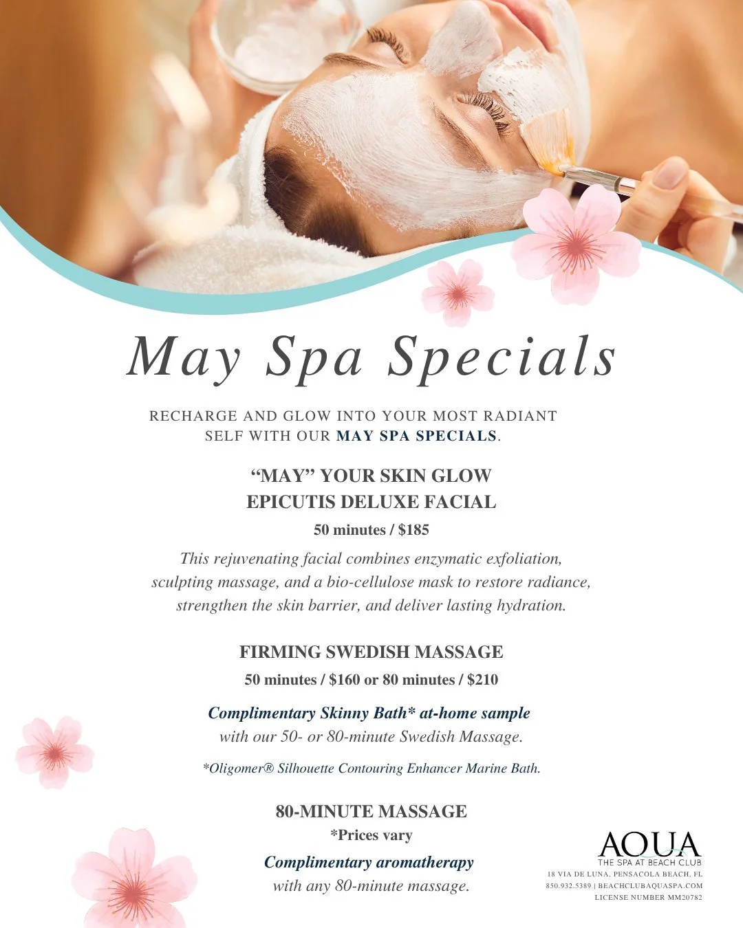 A fresh month calls for a fresh glow. ✨
From radiance-boosting facials to relaxing massages, our May Spa Specials are designed to help you unwind and recharge.

View details + reserve your spot:
https://pimg.fyi/may-spa-specials-2026