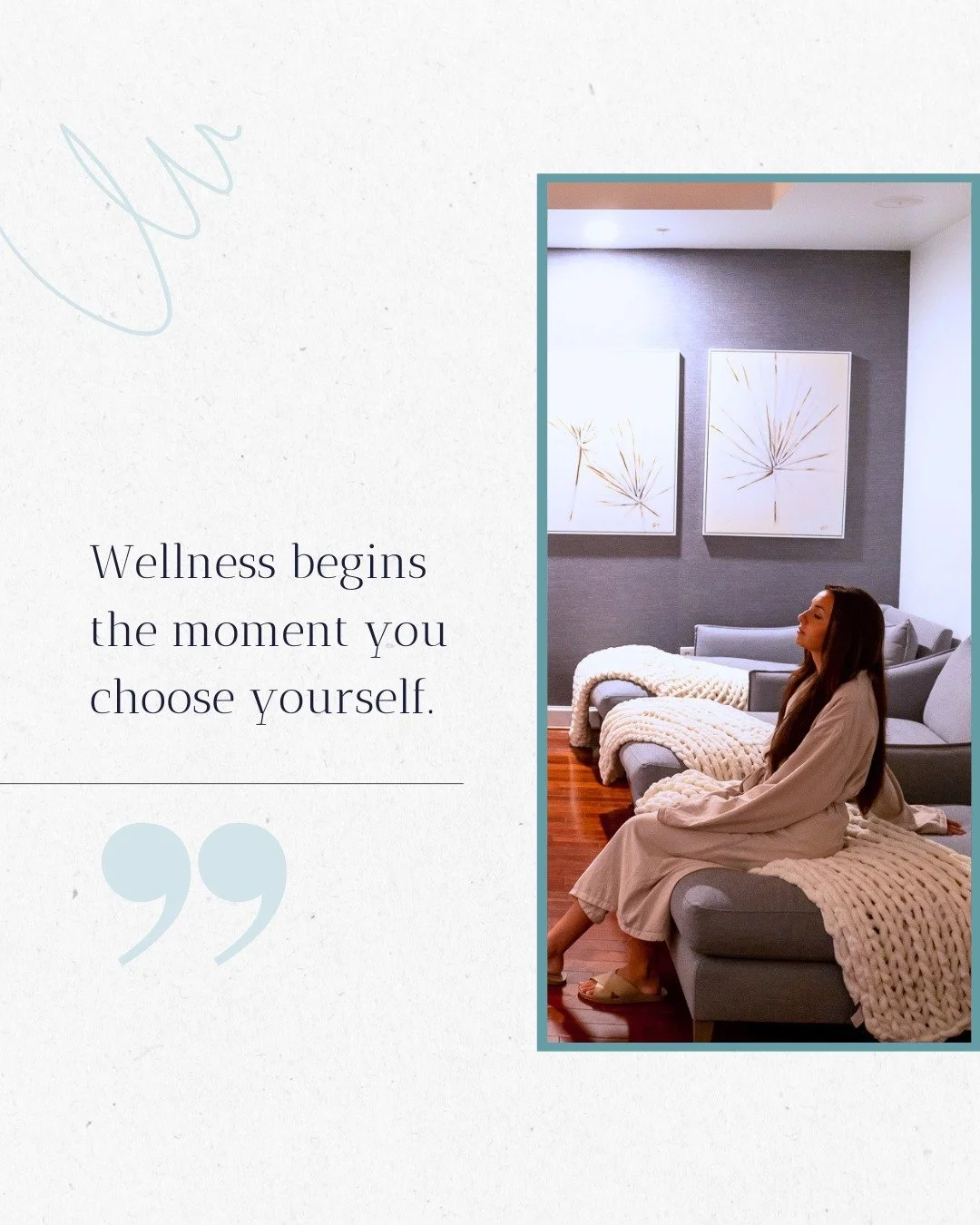 Wellness begins the moment you choose yourself...and a spa day at Aqua Spa.

Link in bio to book your appointment