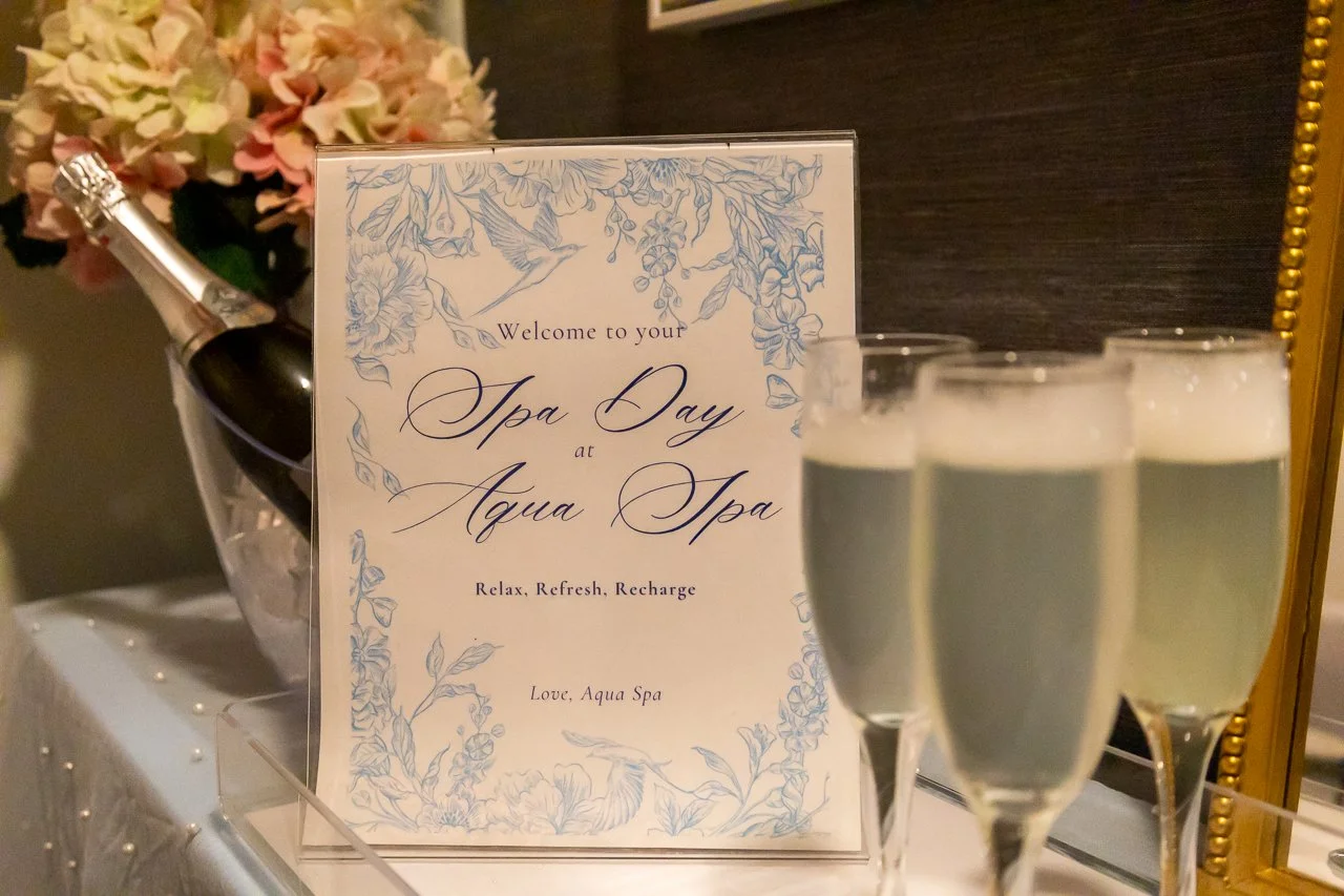 Every celebration deserves a spa day. 🥂

Bridal parties, girls' getaways, birthdays, and special occasions are even better with a little relaxation at Aqua Spa.