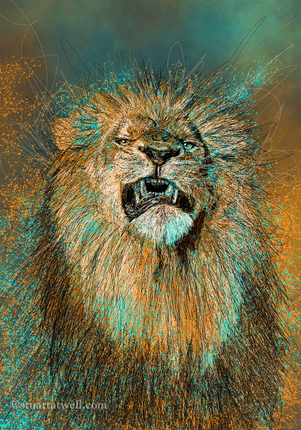 Snarl - Small (42cm x 60cm) £125 - Large (63cm x 90cm) £195