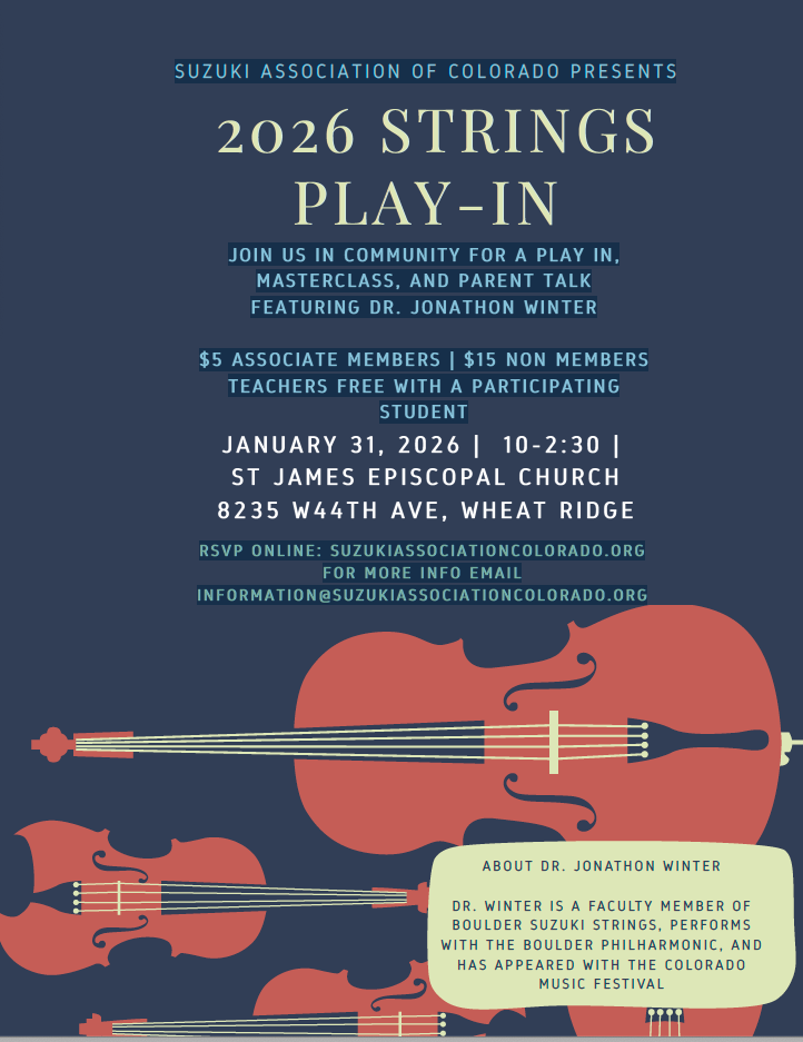 SAC Play-In, Parent Talk, and Masterclass