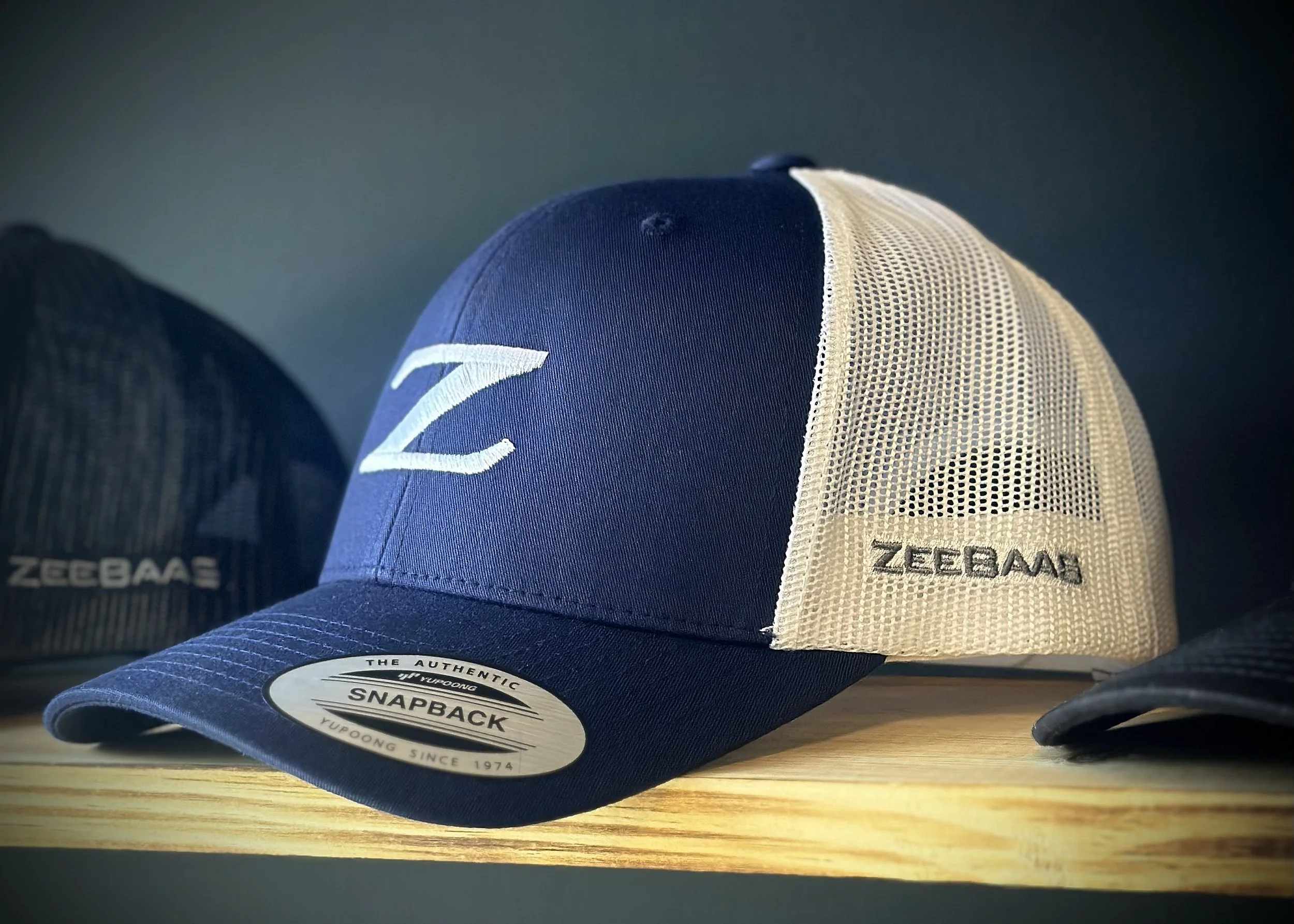 Blue and White ZOA Energy Trucker Hat NOS Energy Drink Sprint Car Series- Blue & White Fitted Hat  main image 3