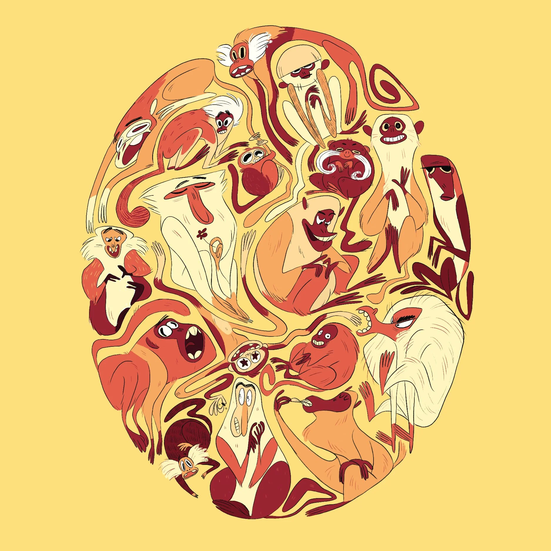 Monkeys Illustration