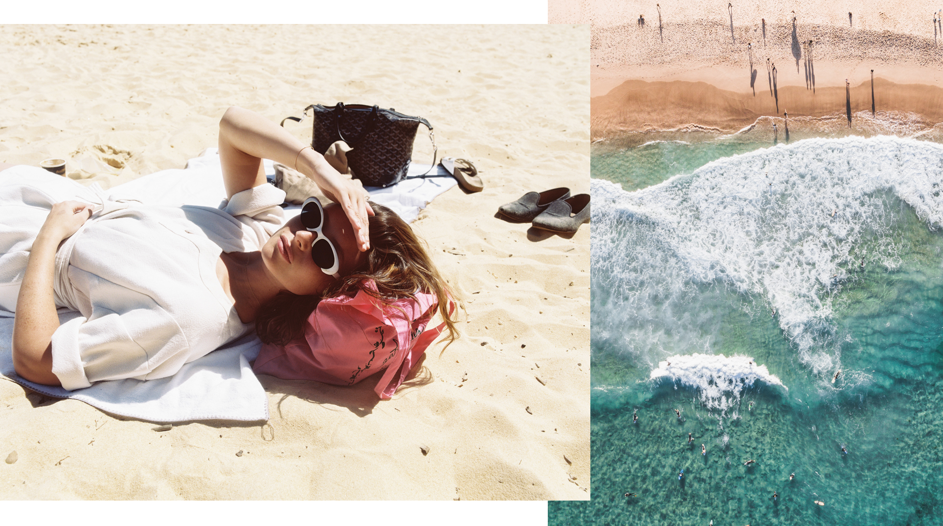 Photos (L-R): Aly Michalka (at Tamarama Beach) // Silas Baisch