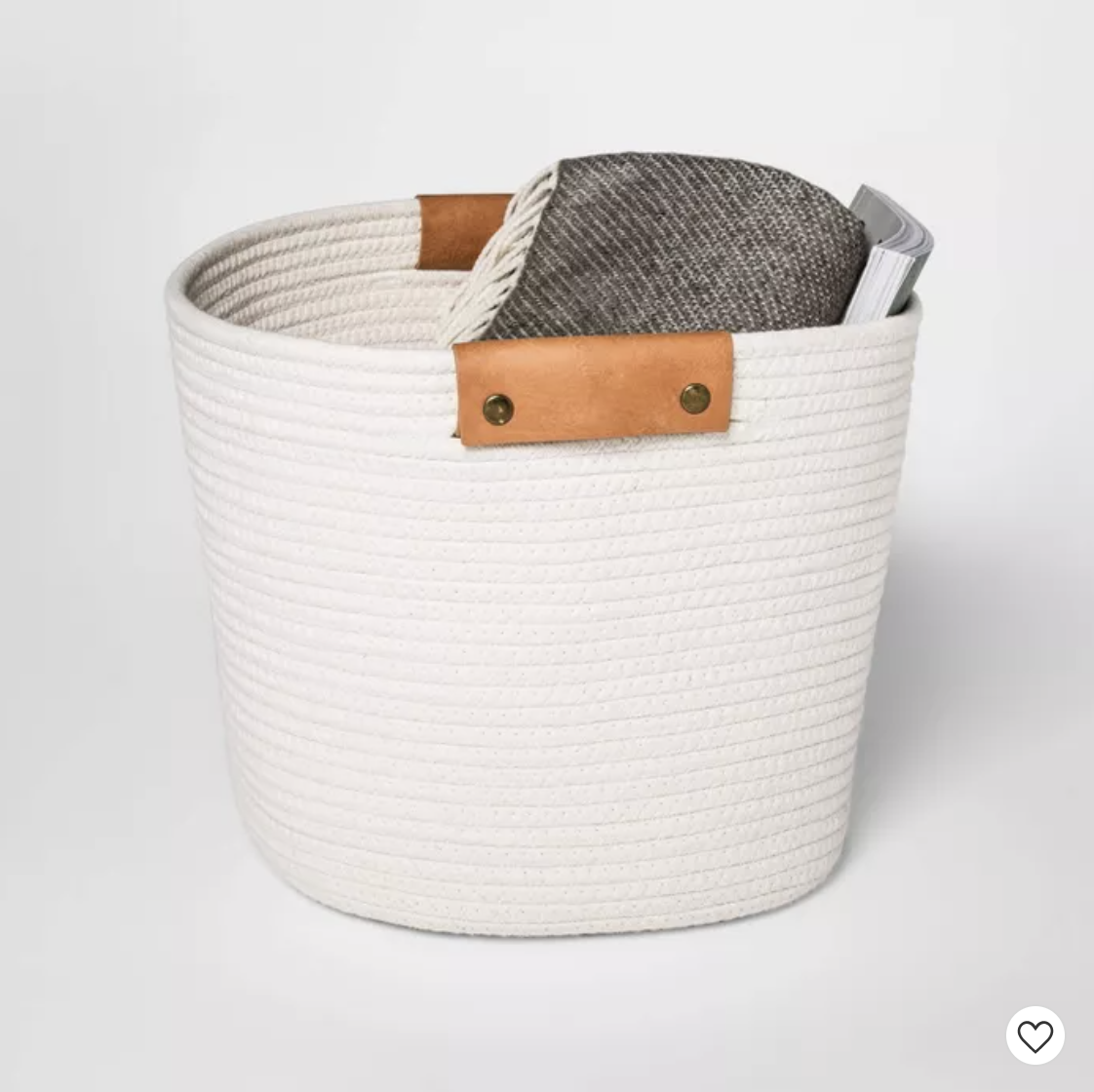 Coiled Rope Tapered Basket