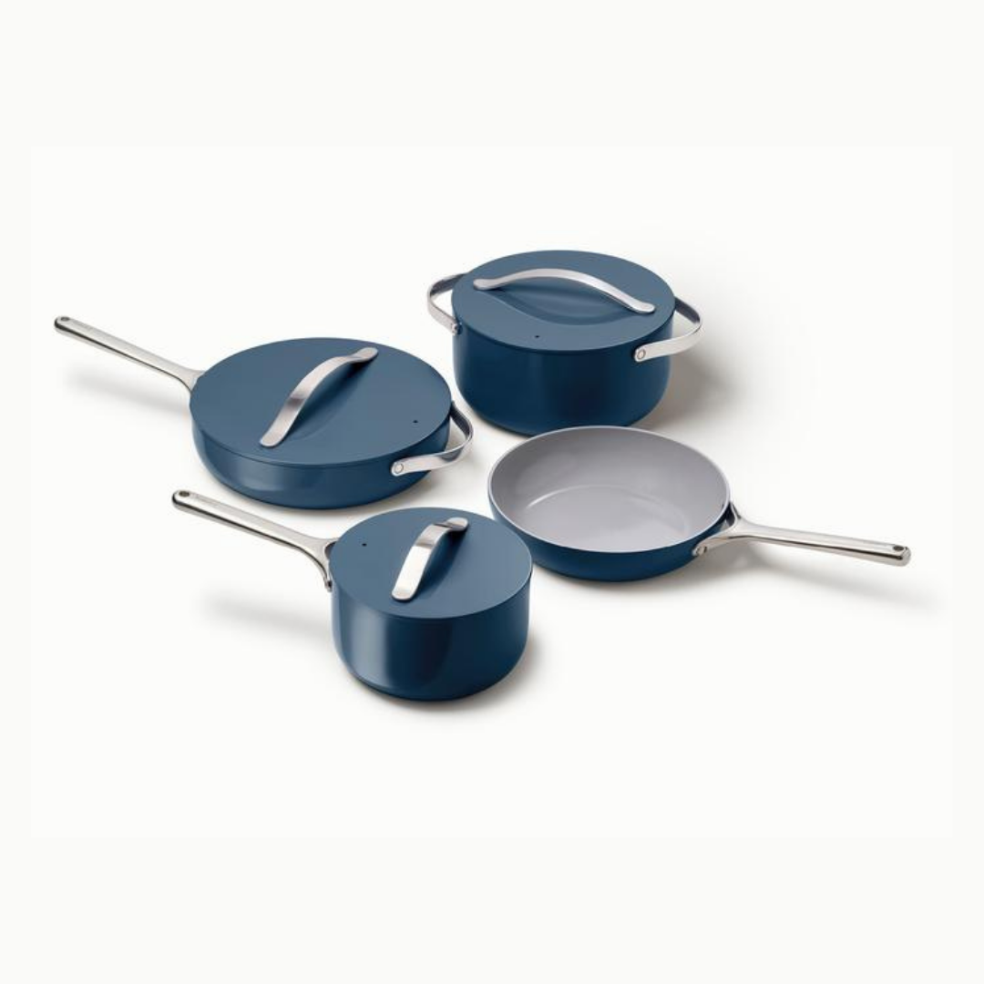 Caraway cookware (I have it in navy!)