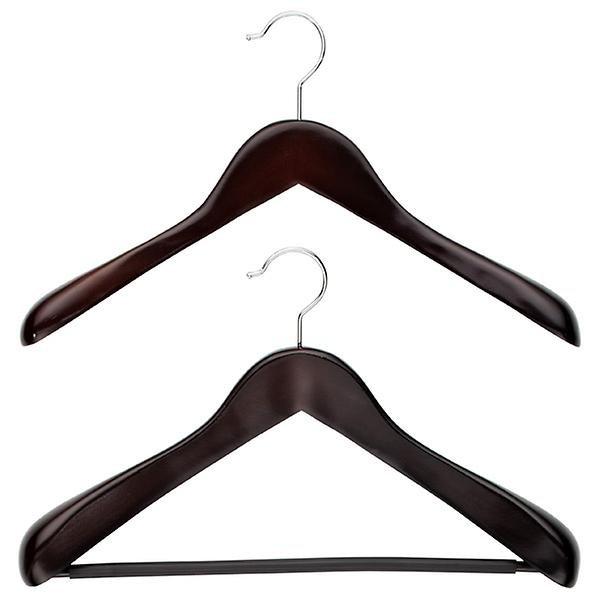 Walnut Wooden Suit Hangers