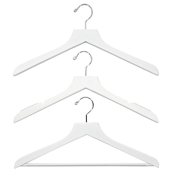 Basic White Wooden Hangers