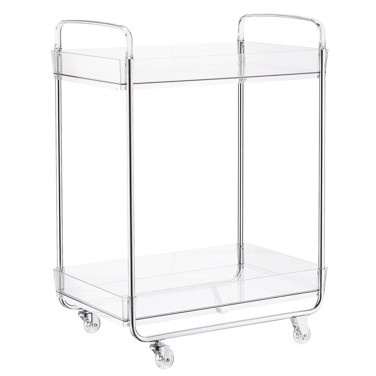 Clear Rolling Cart