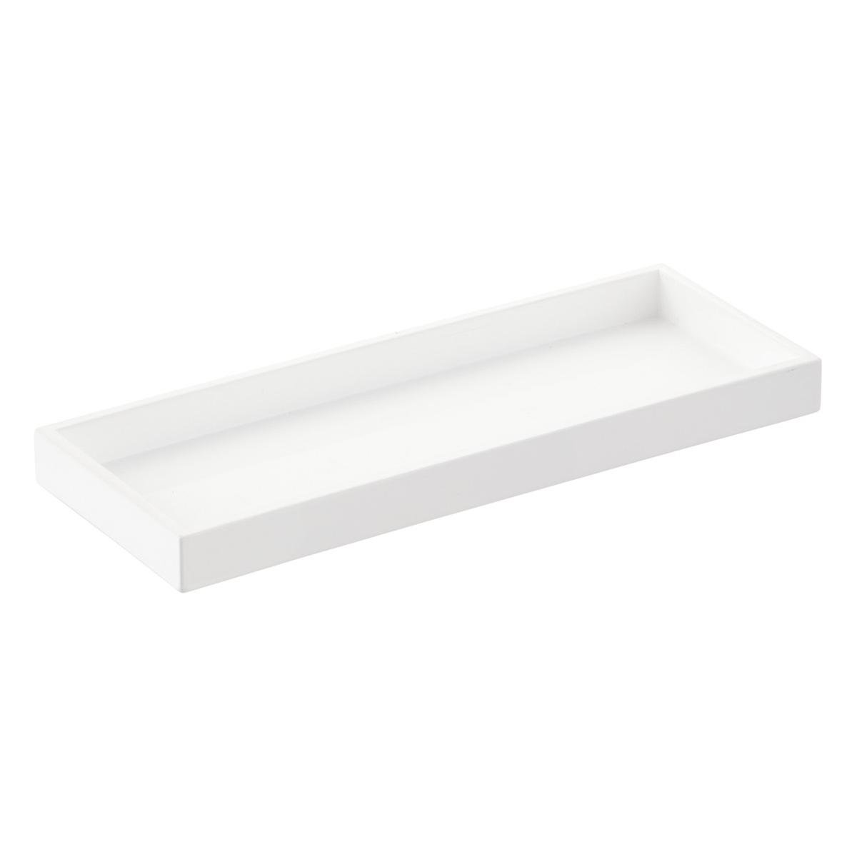 White lacquered vanity tray