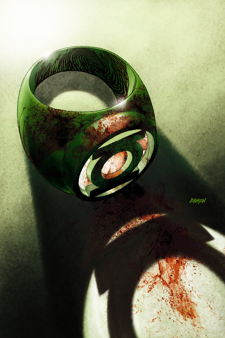 Green Lantern Symbol Stainless Steel Ring-Size 10 - Walmart.com